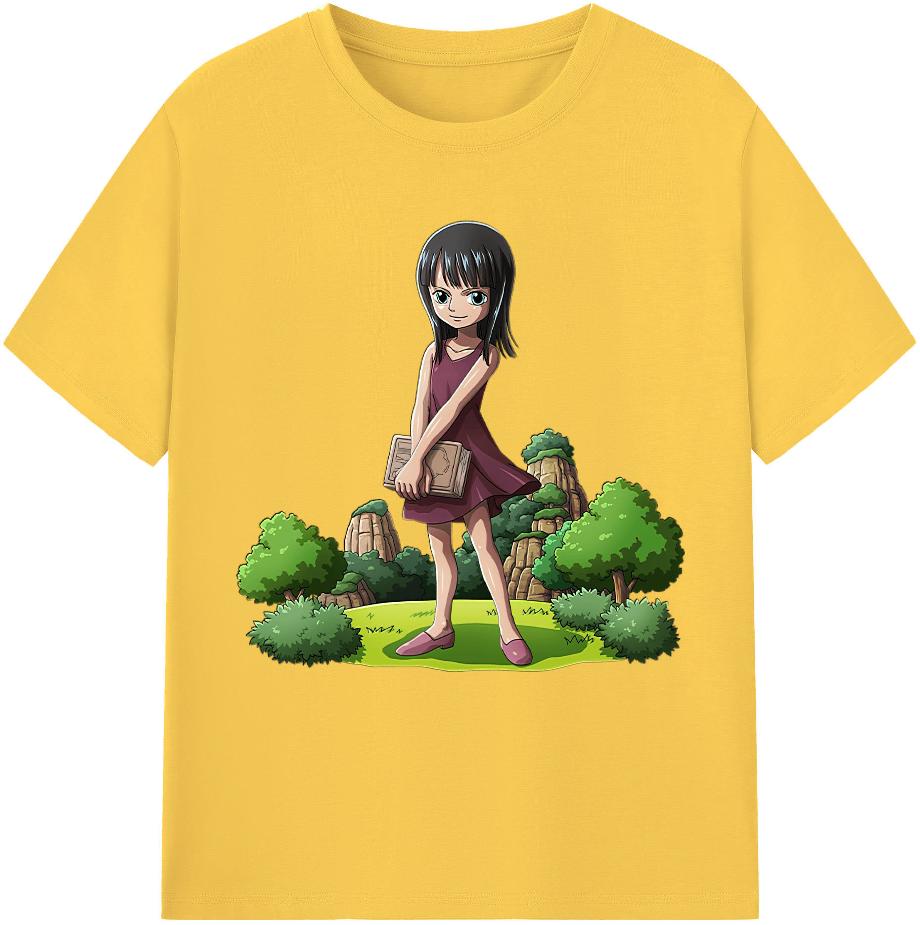 ワンピース ニコ・ロビン ONE PIECE Nico Robin 綿100％半袖Tシャツ（フロントプリント）