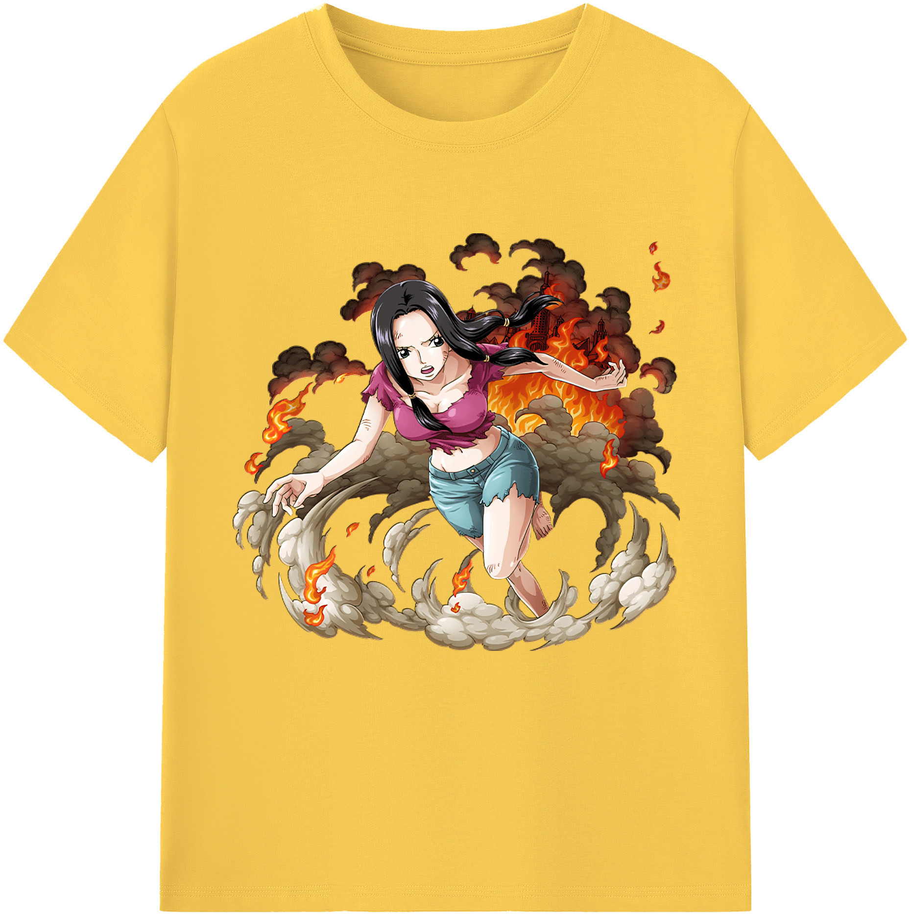 ワンピース ニコ・ロビン ONE PIECE Nico Robin 綿100％半袖Tシャツ（フロントプリント）