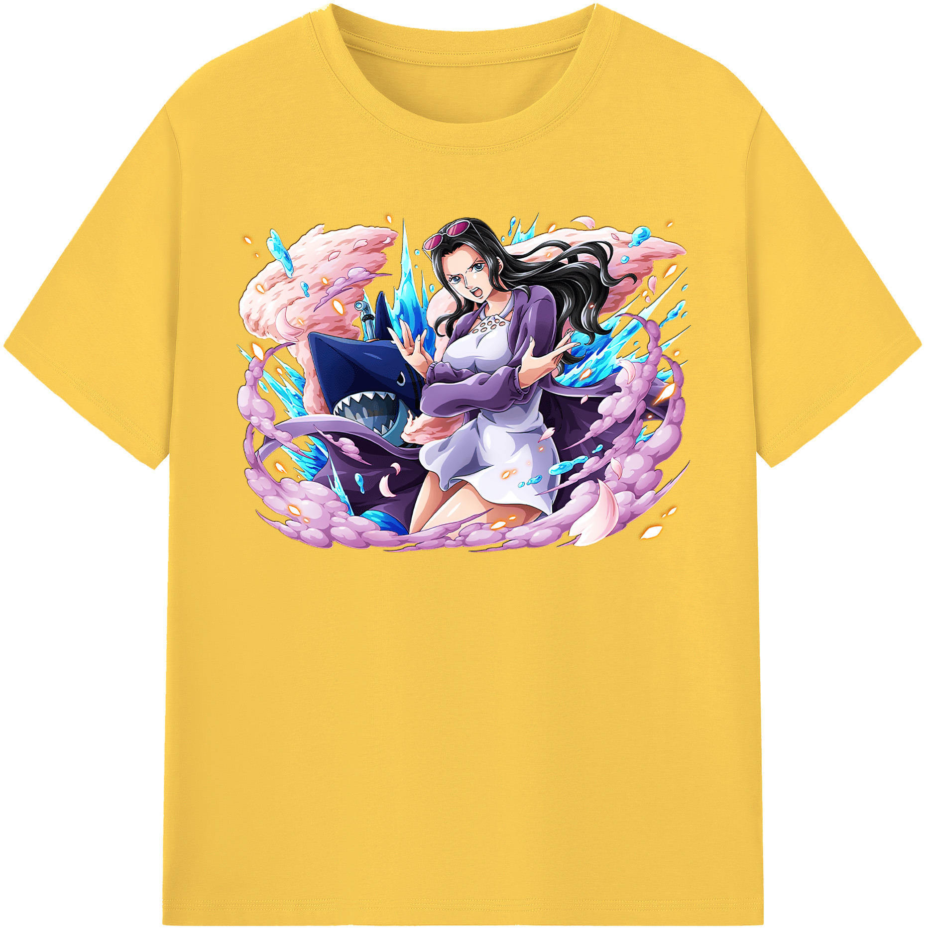 ワンピース ニコ・ロビン ONE PIECE Nico Robin 綿100％半袖Tシャツ（フロントプリント）