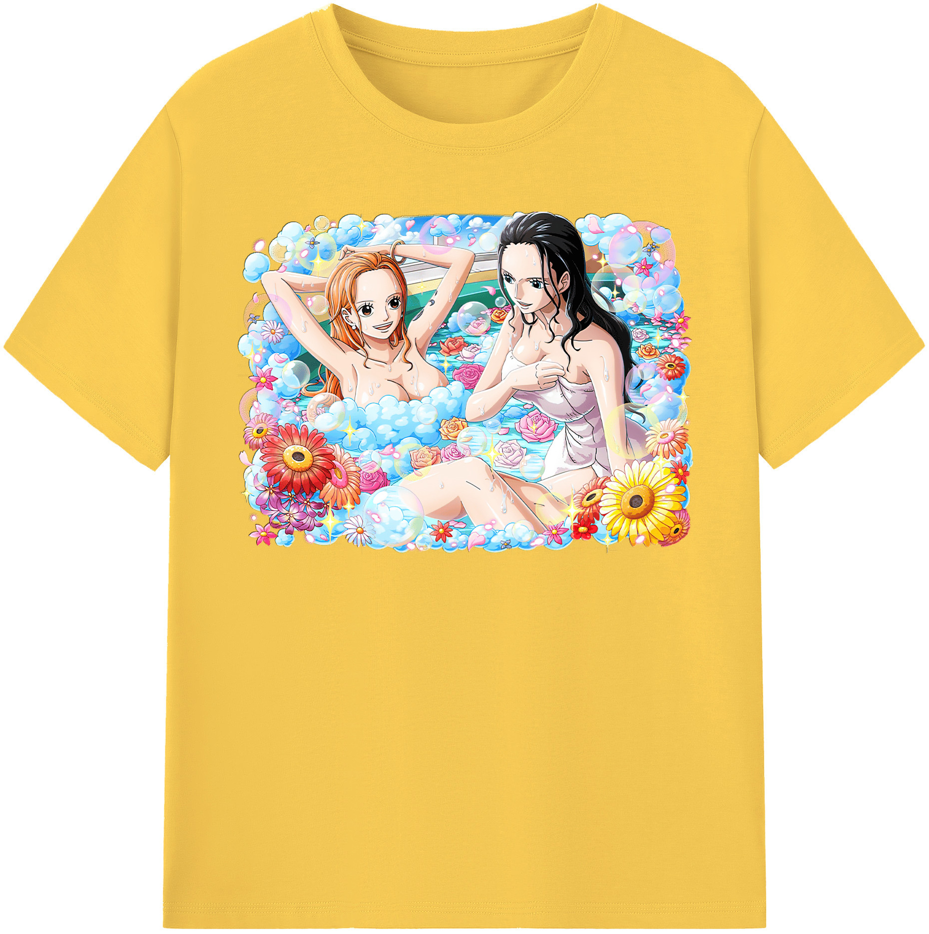 ワンピース ニコ・ロビン ONE PIECE Nico Robin 綿100％半袖Tシャツ（フロントプリント）