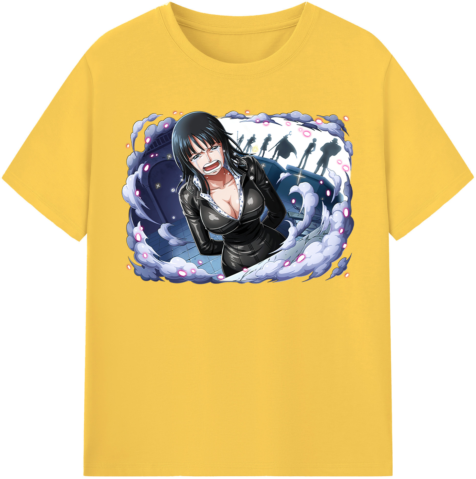 ワンピース ニコ・ロビン ONE PIECE Nico Robin 綿100％半袖Tシャツ（フロントプリント）