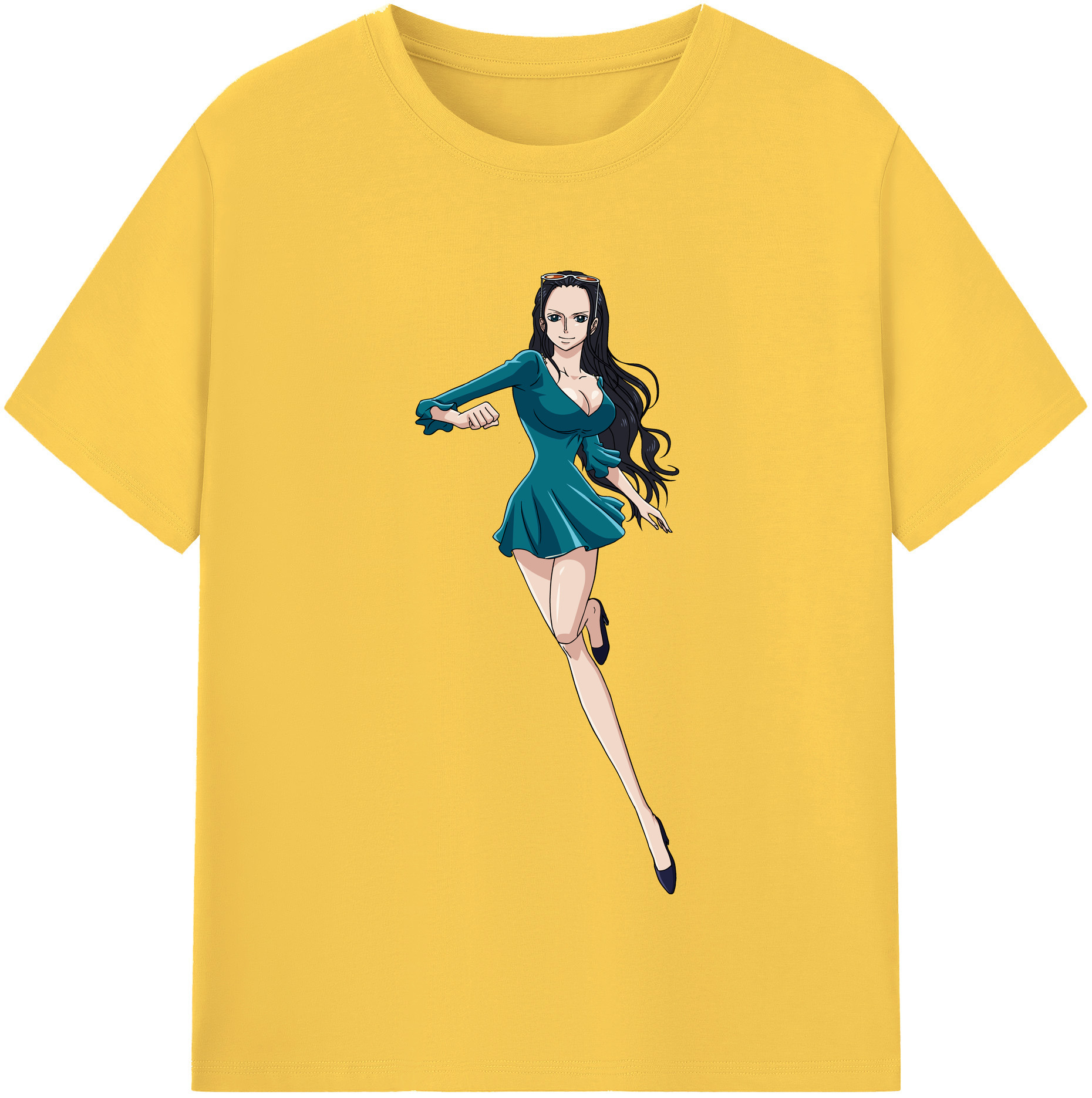 ワンピース ニコ・ロビン ONE PIECE Nico Robin 綿100％半袖Tシャツ（フロントプリント）