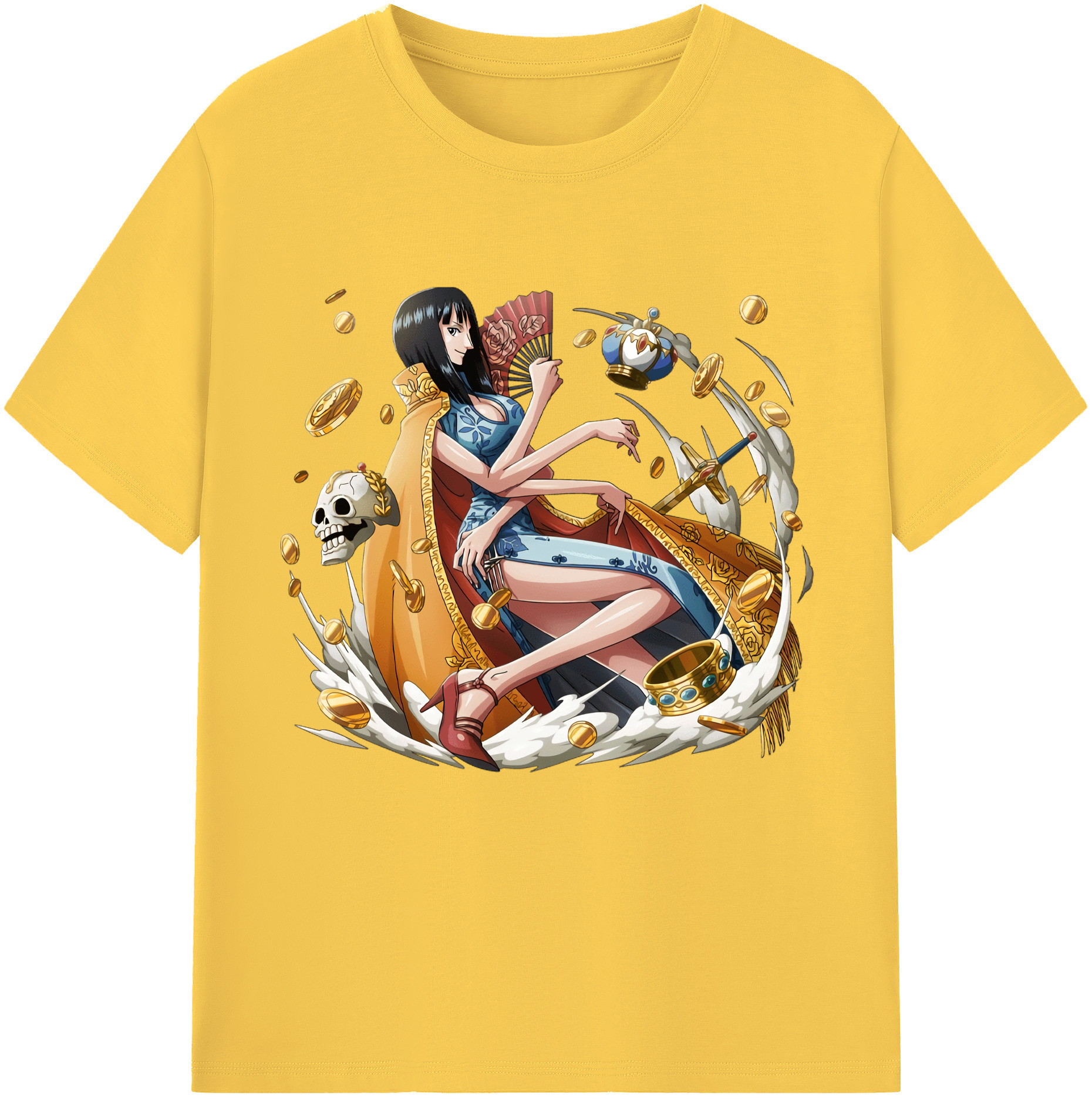 ワンピース ニコ・ロビン ONE PIECE Nico Robin 綿100％半袖Tシャツ（フロントプリント）