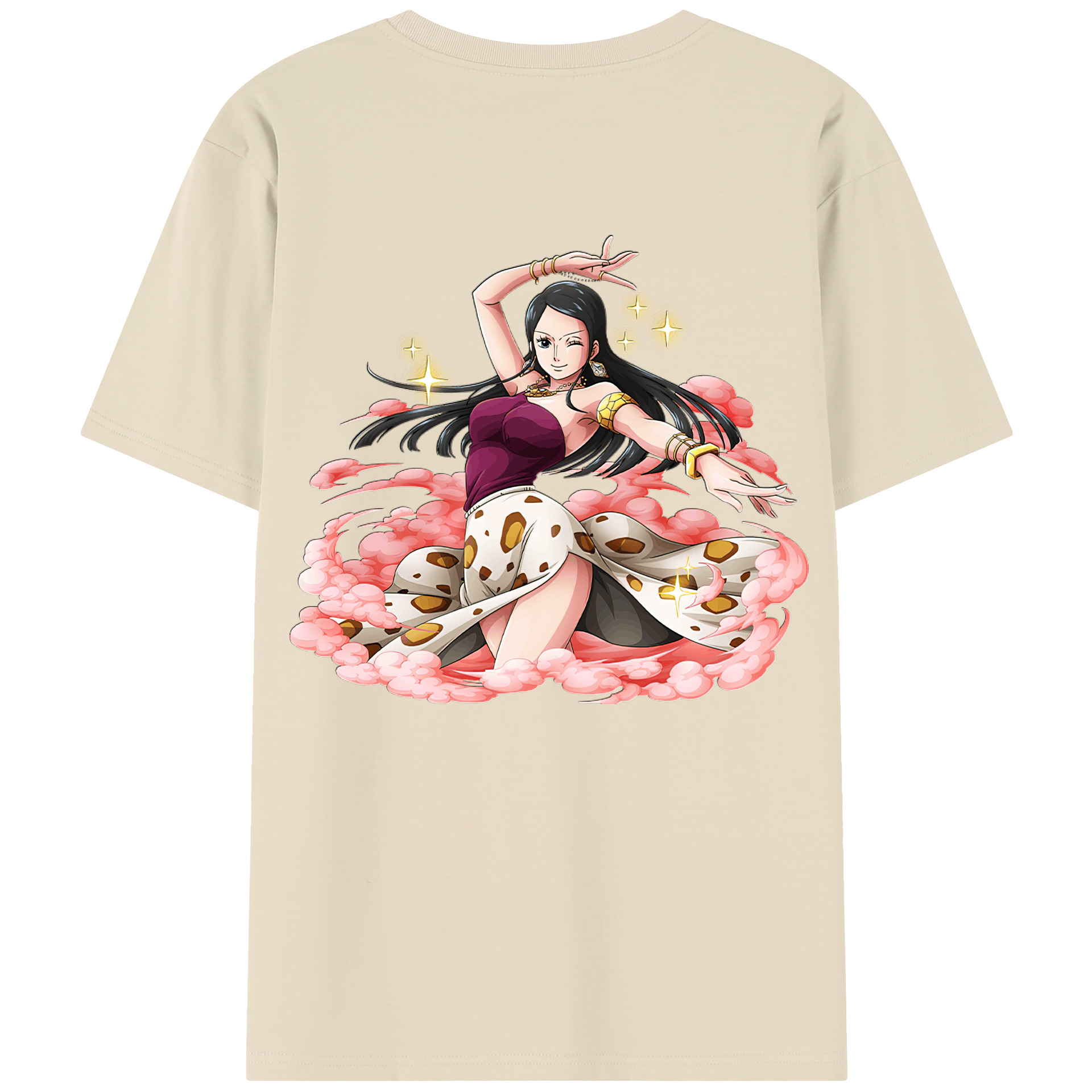 ワンピース ニコ・ロビン ONE PIECE Nico Robin 綿100％半袖Tシャツ（背面プリント）
