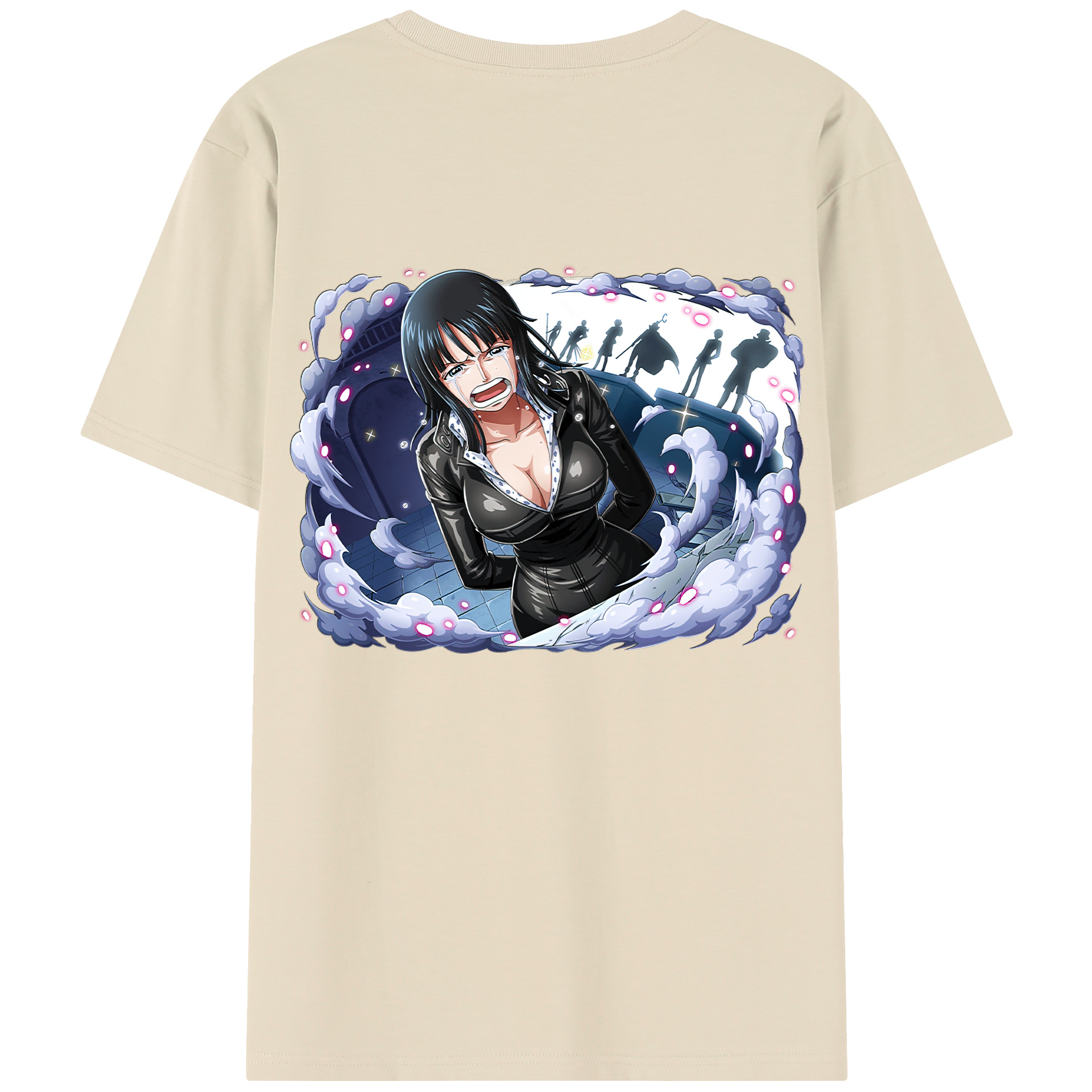 ワンピース ニコ・ロビン ONE PIECE Nico Robin 綿100％半袖Tシャツ（背面プリント）