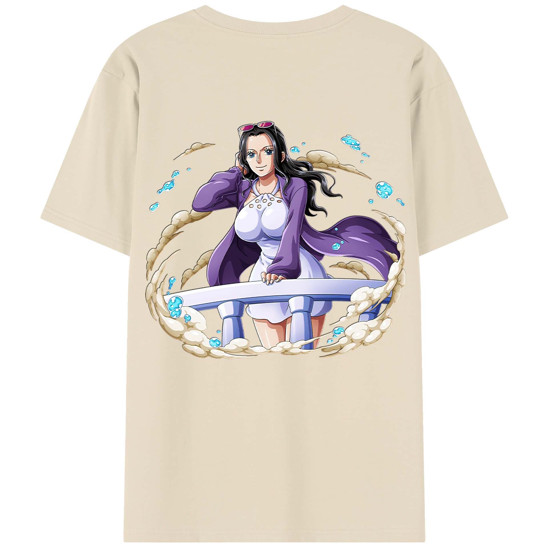 ワンピース ニコ・ロビン ONE PIECE Nico Robin 綿100％半袖Tシャツ（背面プリント）
