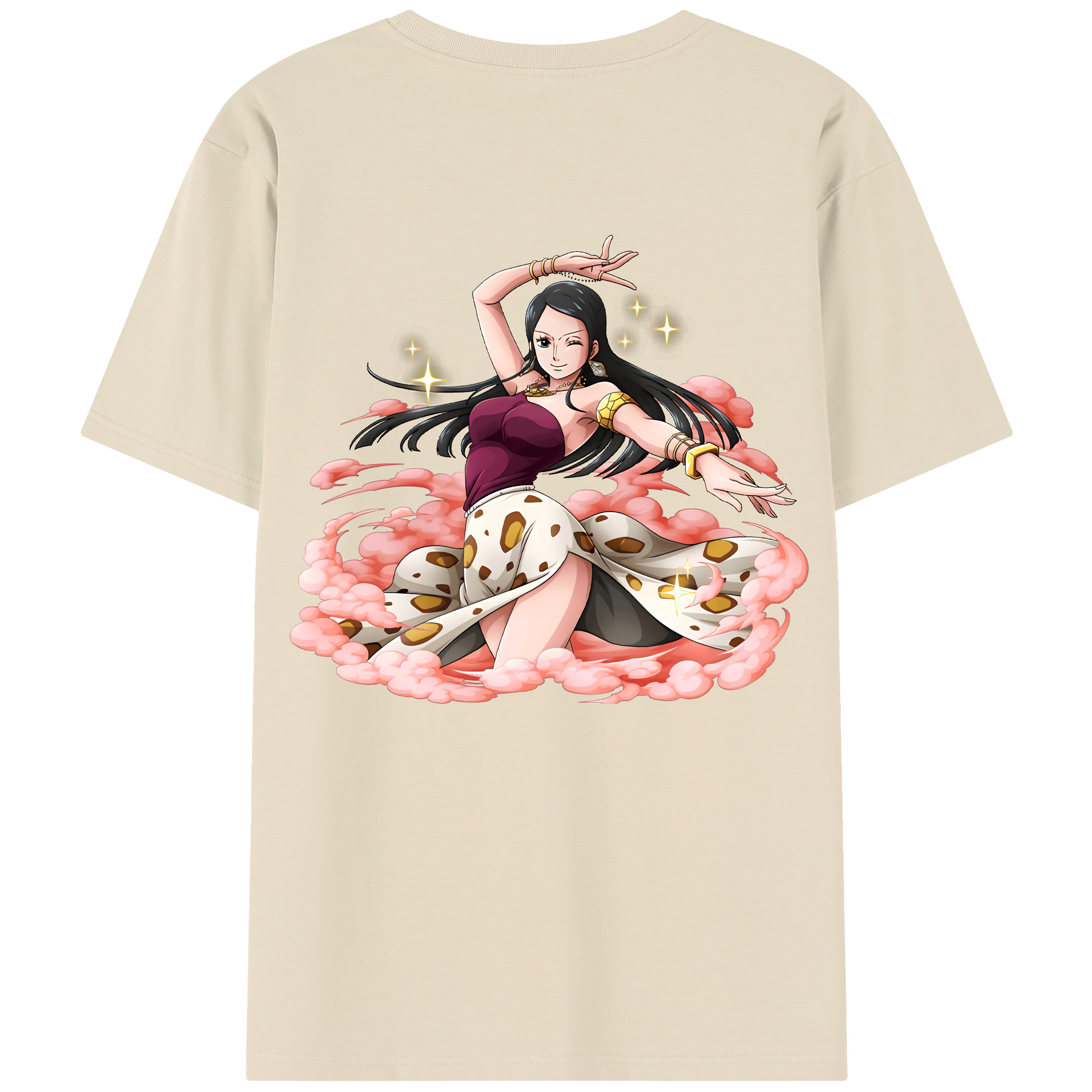 ワンピース ニコ・ロビン ONE PIECE Nico Robin 綿100％半袖Tシャツ（背面プリント）