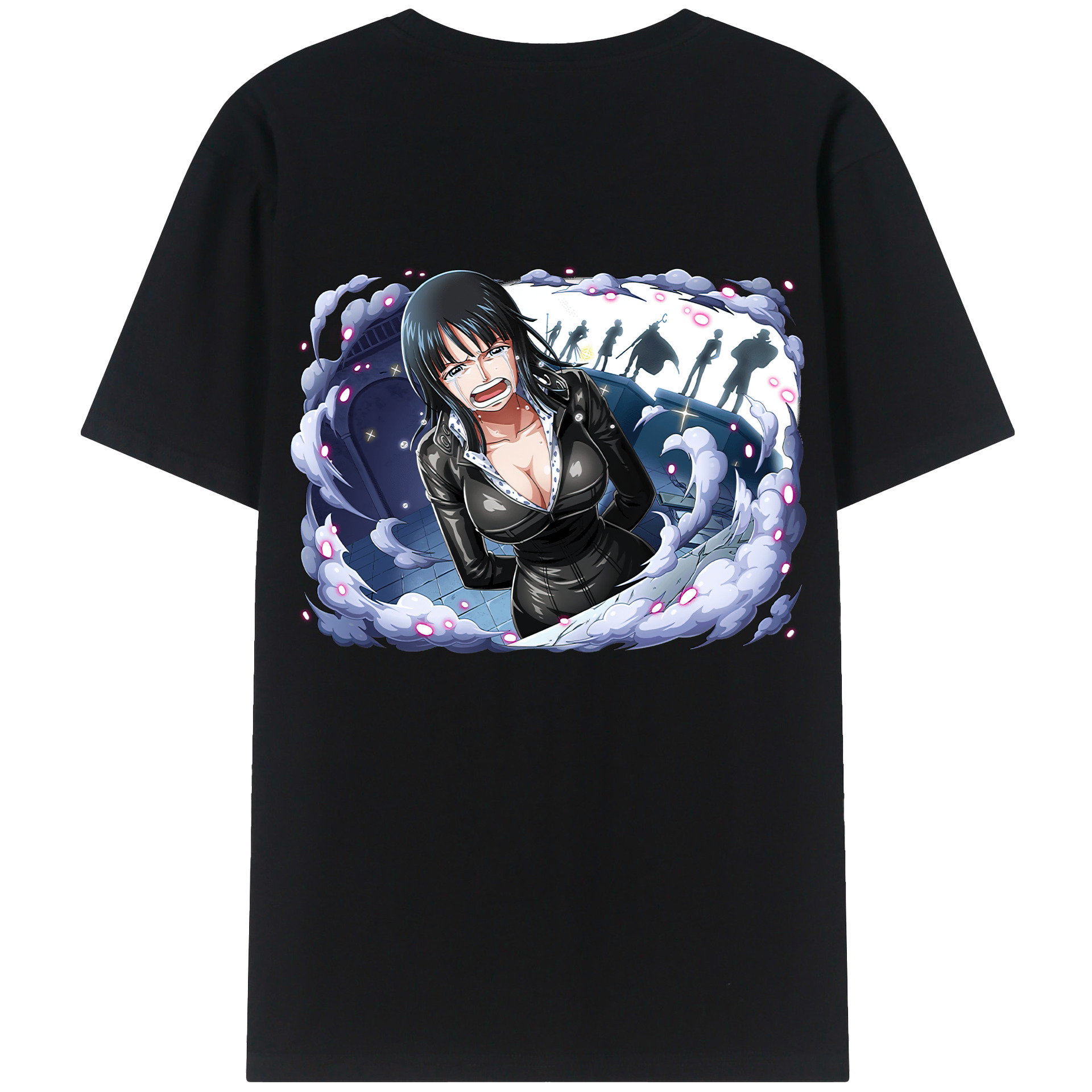ワンピース ニコ・ロビン ONE PIECE Nico Robin 綿100％半袖Tシャツ（背面プリント）