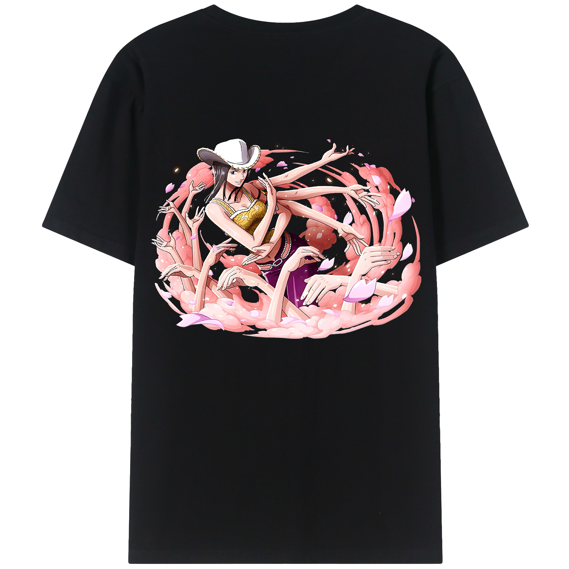 ワンピース ニコ・ロビン ONE PIECE Nico Robin 綿100％半袖Tシャツ（背面プリント）