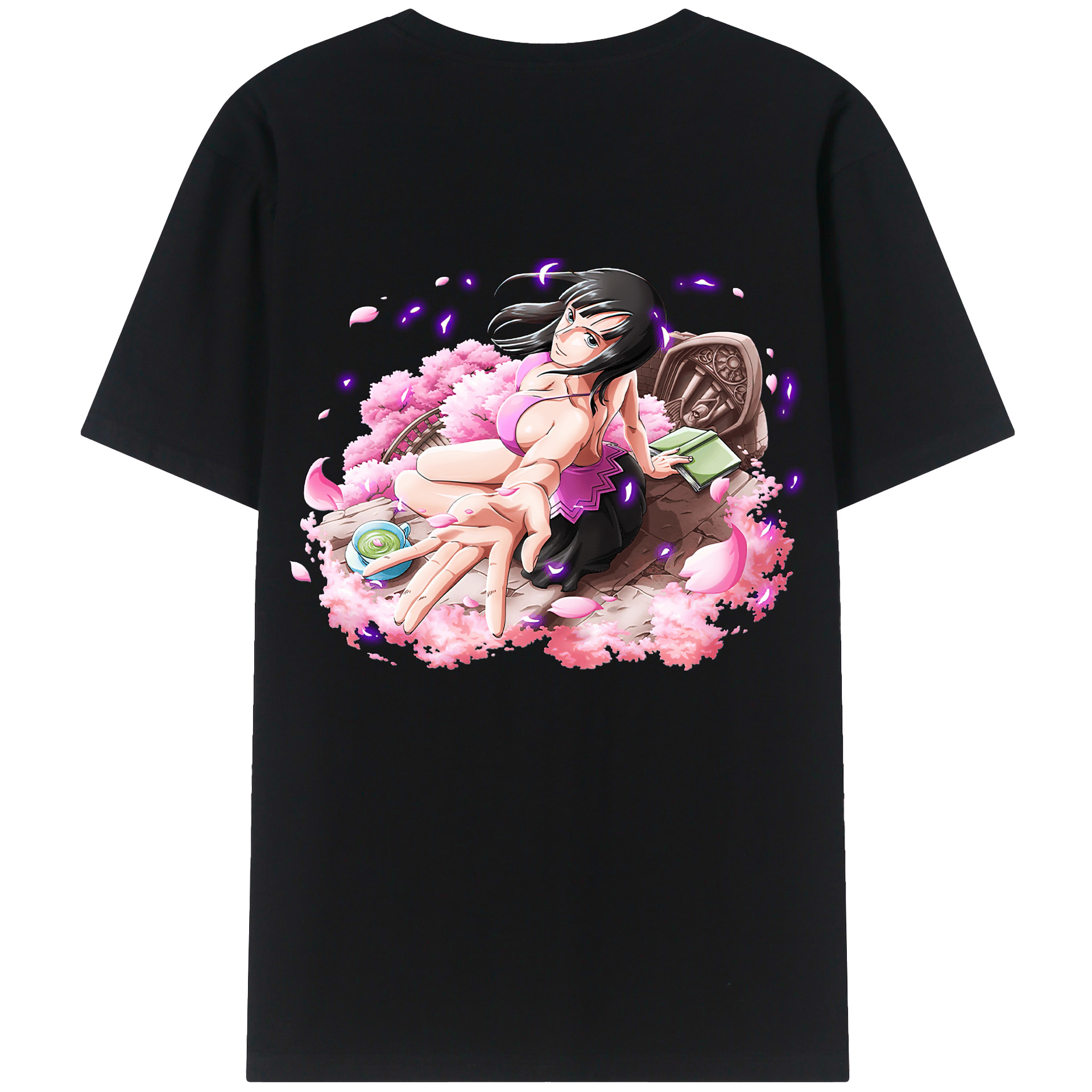 ワンピース ニコ・ロビン ONE PIECE Nico Robin 綿100％半袖Tシャツ（背面プリント）