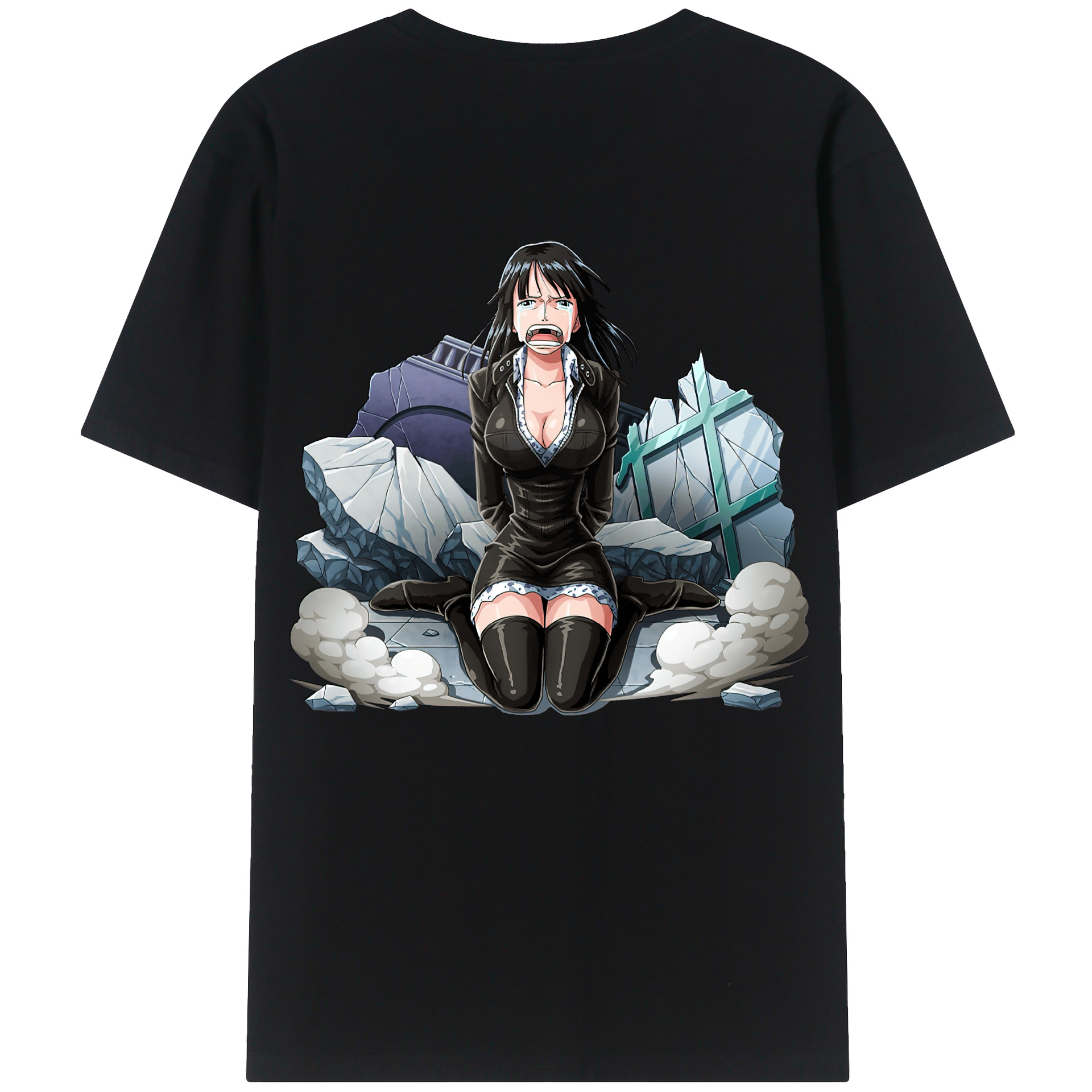 ワンピース ニコ・ロビン ONE PIECE Nico Robin 綿100％半袖Tシャツ（背面プリント）