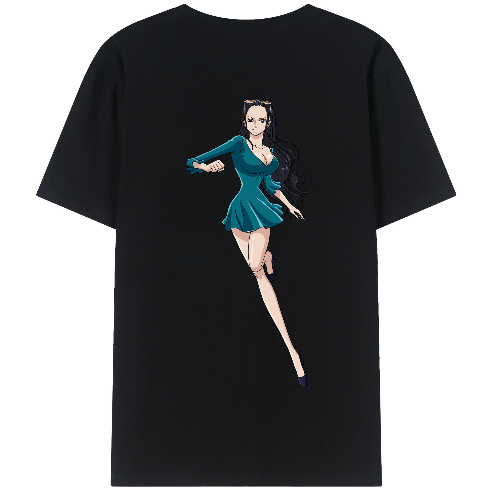 ワンピース ニコ・ロビン ONE PIECE Nico Robin 綿100％半袖Tシャツ（背面プリント）