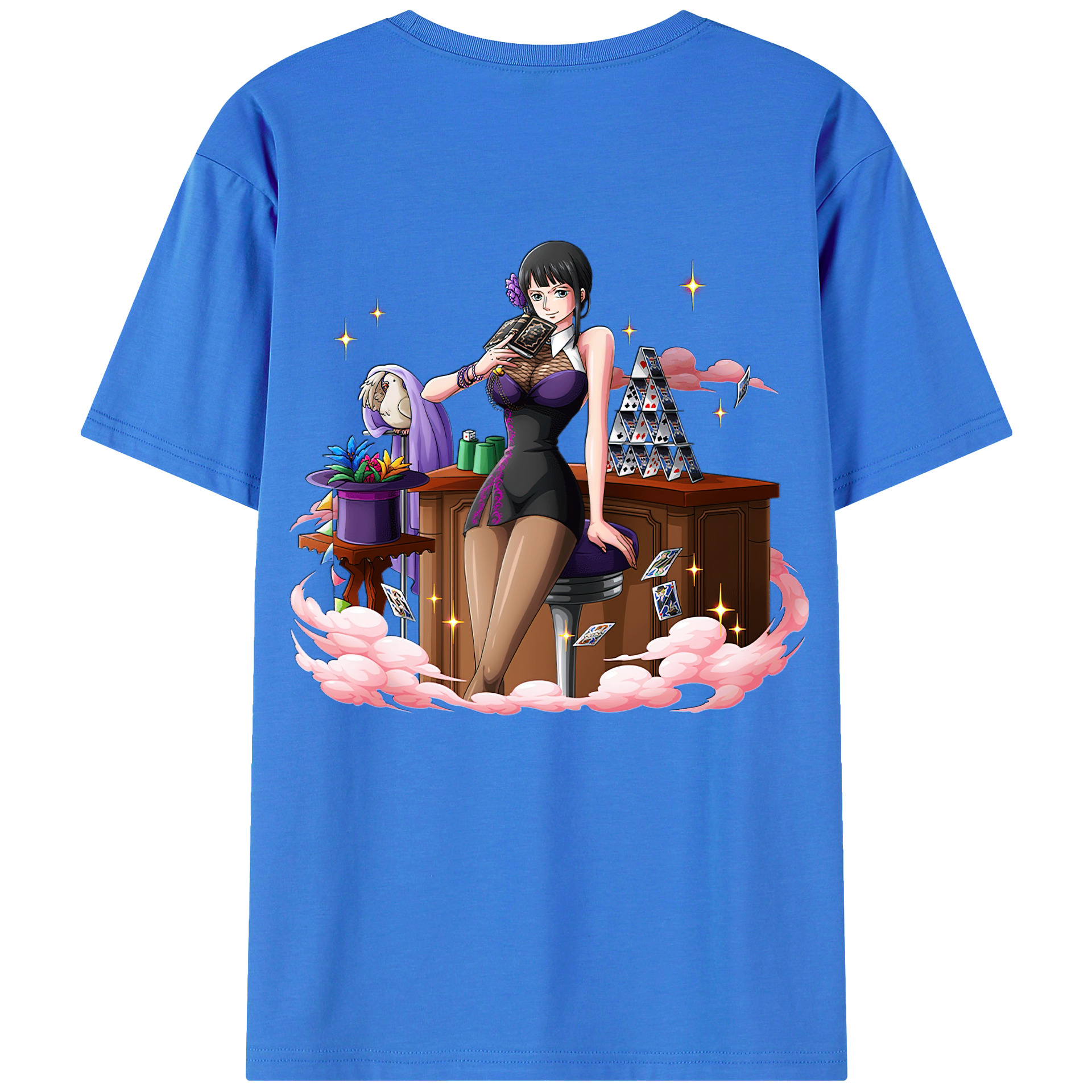 ワンピース ニコ・ロビン ONE PIECE Nico Robin 綿100％半袖Tシャツ（背面プリント）