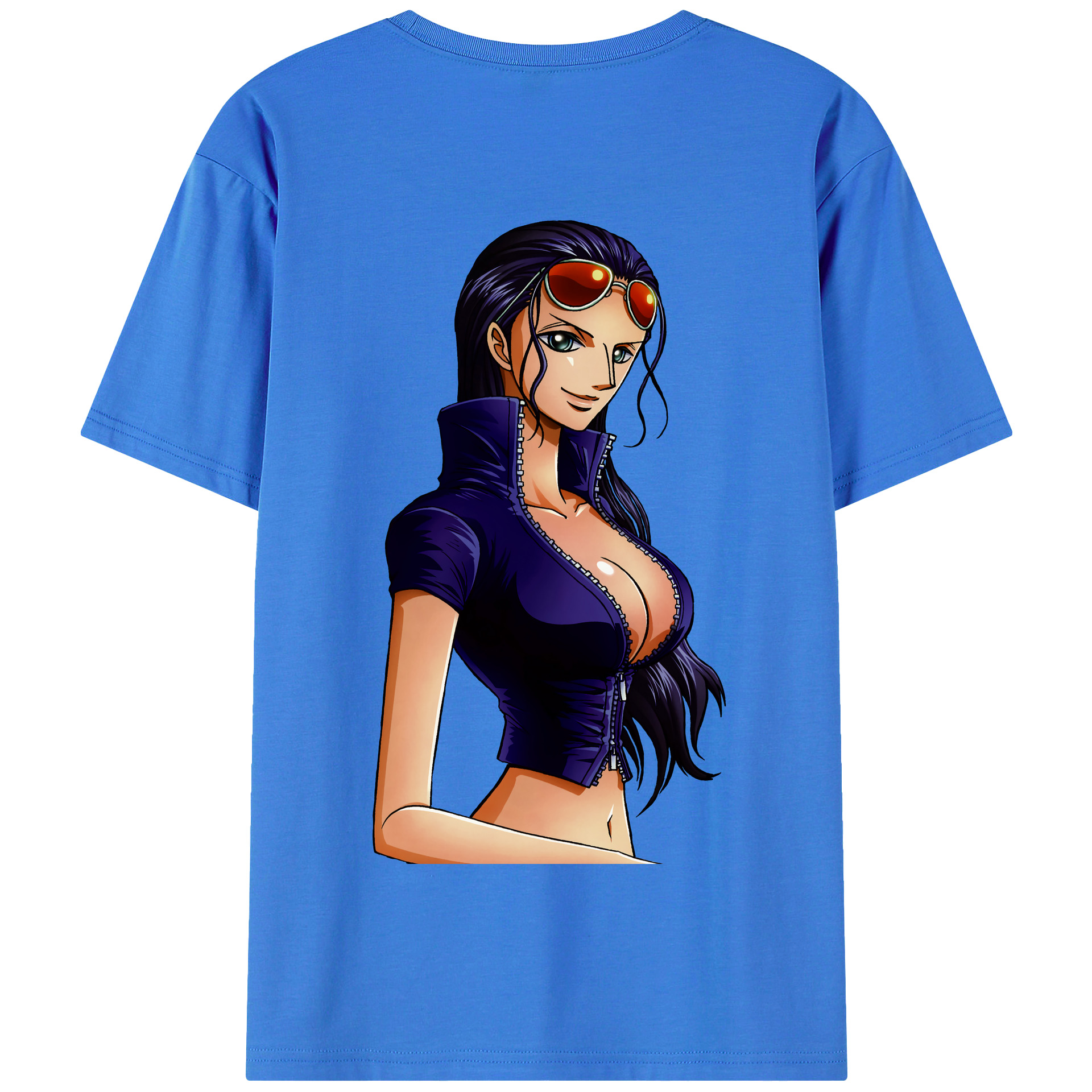 ワンピース ニコ・ロビン ONE PIECE Nico Robin 綿100％半袖Tシャツ（背面プリント）