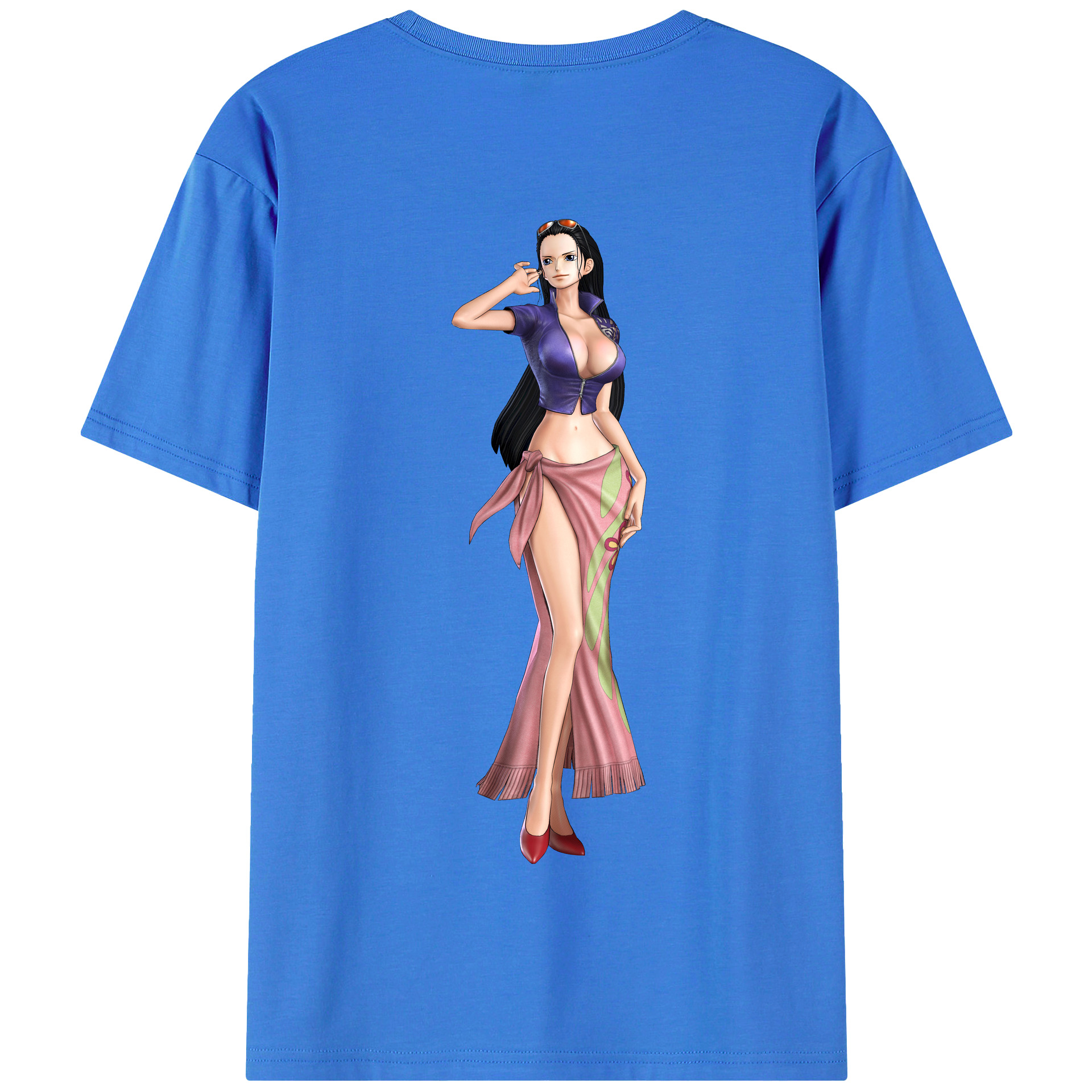 ワンピース ニコ・ロビン ONE PIECE Nico Robin 綿100％半袖Tシャツ（背面プリント）