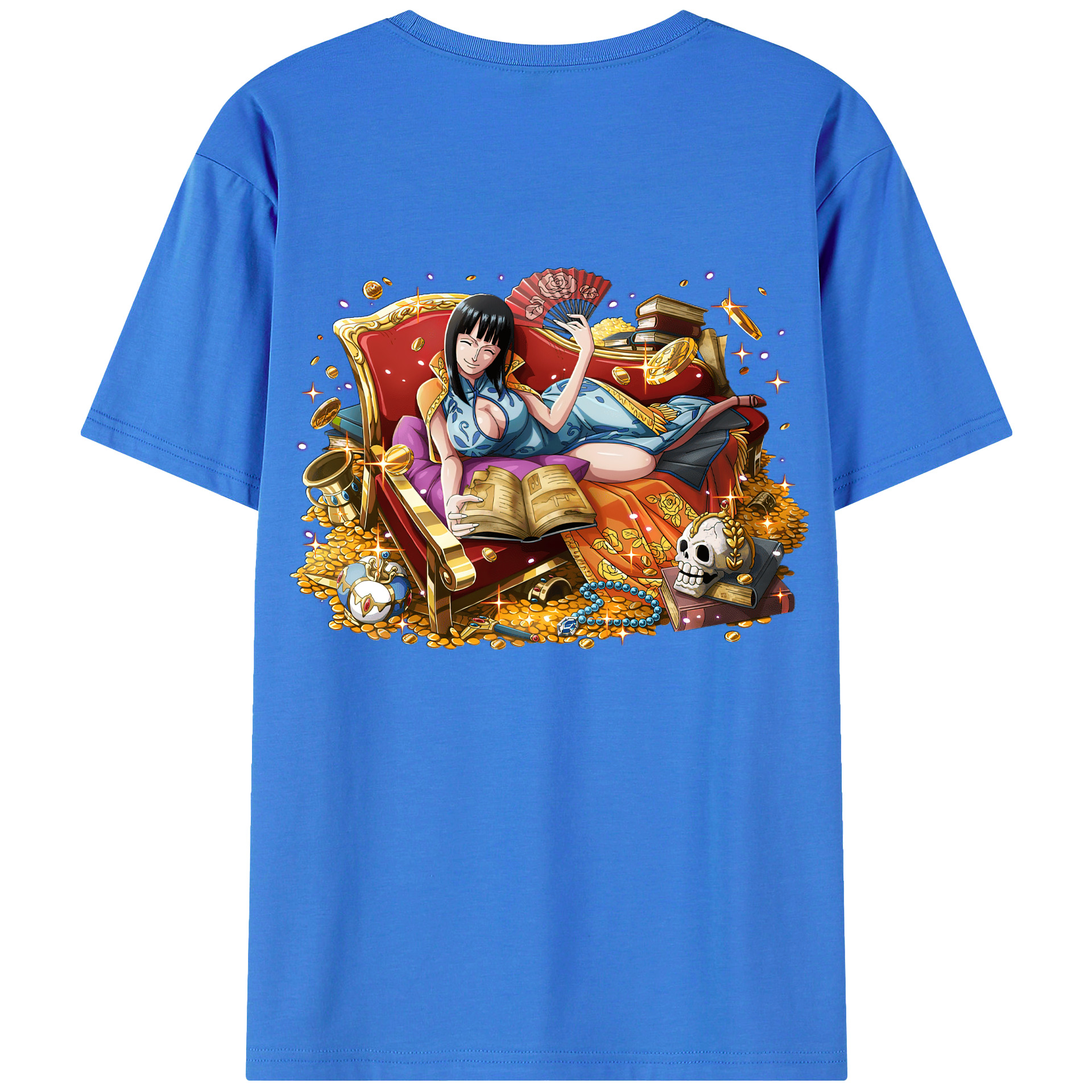 ワンピース ニコ・ロビン ONE PIECE Nico Robin 綿100％半袖Tシャツ（背面プリント）