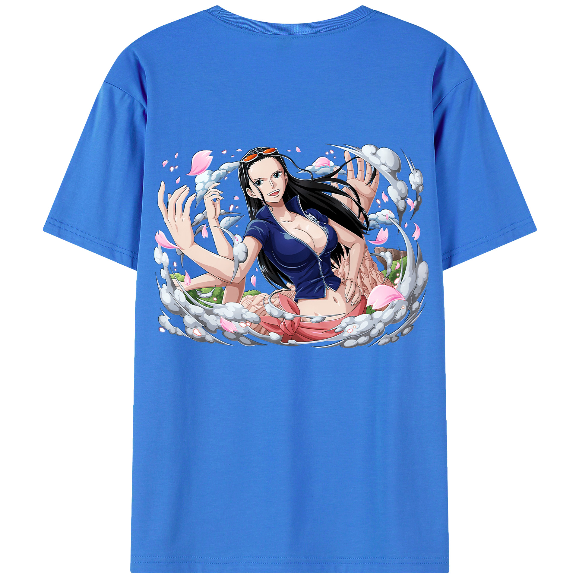 ワンピース ニコ・ロビン ONE PIECE Nico Robin 綿100％半袖Tシャツ（背面プリント）