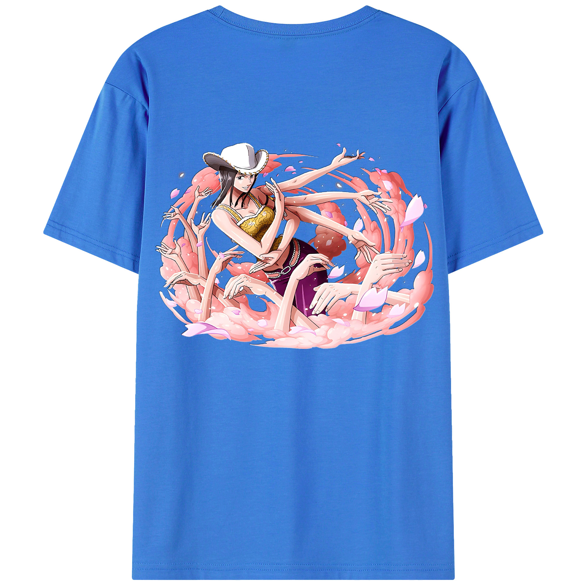 ワンピース ニコ・ロビン ONE PIECE Nico Robin 綿100％半袖Tシャツ（背面プリント）
