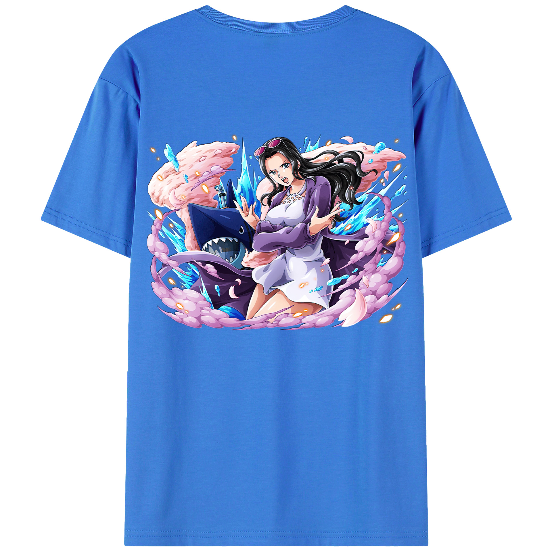 ワンピース ニコ・ロビン ONE PIECE Nico Robin 綿100％半袖Tシャツ（背面プリント）