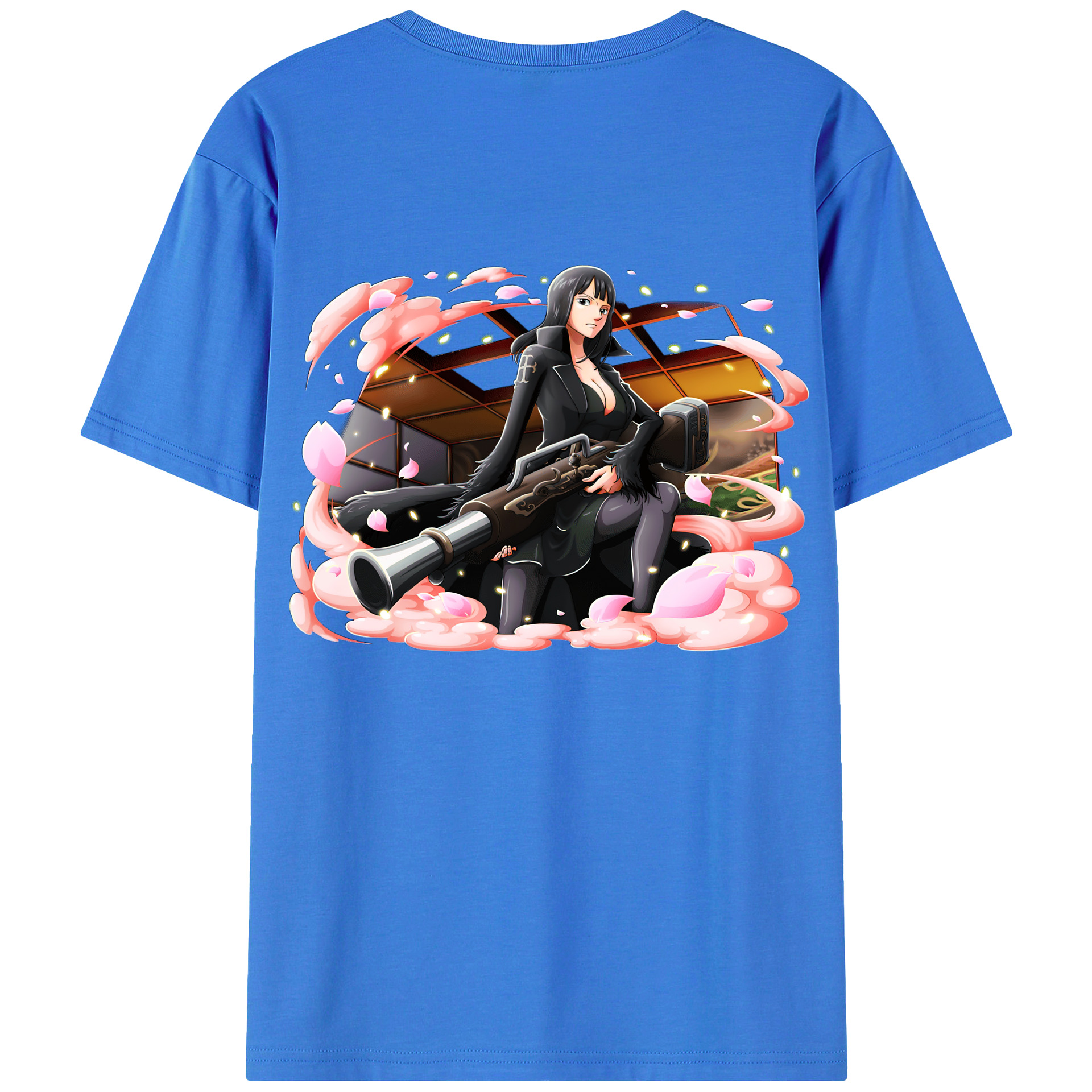 ワンピース ニコ・ロビン ONE PIECE Nico Robin 綿100％半袖Tシャツ（背面プリント）