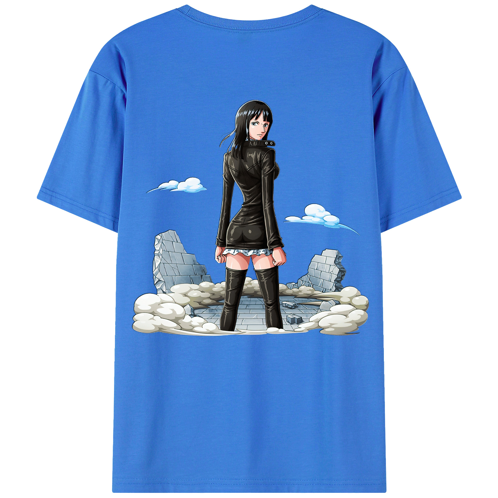 ワンピース ニコ・ロビン ONE PIECE Nico Robin 綿100％半袖Tシャツ（背面プリント）