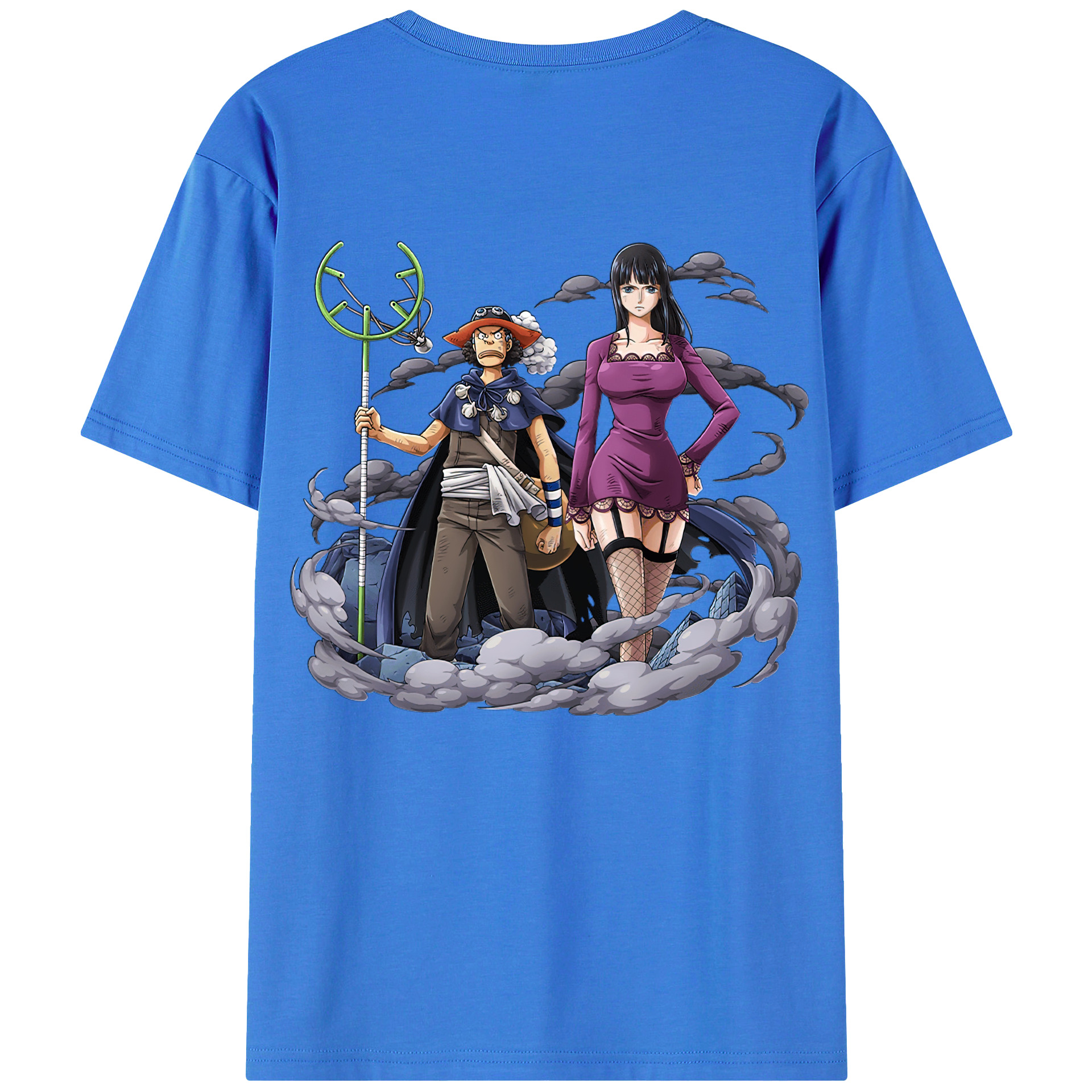 ワンピース ニコ・ロビン ONE PIECE Nico Robin 綿100％半袖Tシャツ（背面プリント）