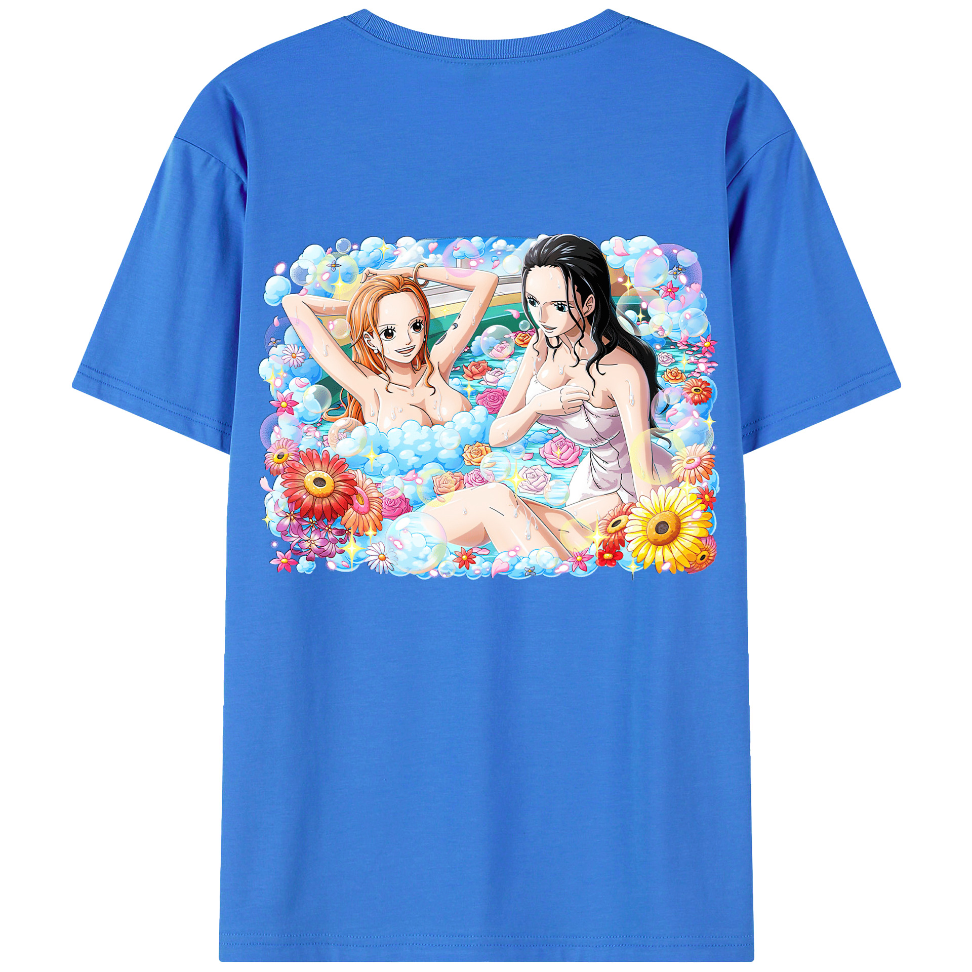 ワンピース ニコ・ロビン ONE PIECE Nico Robin 綿100％半袖Tシャツ（背面プリント）