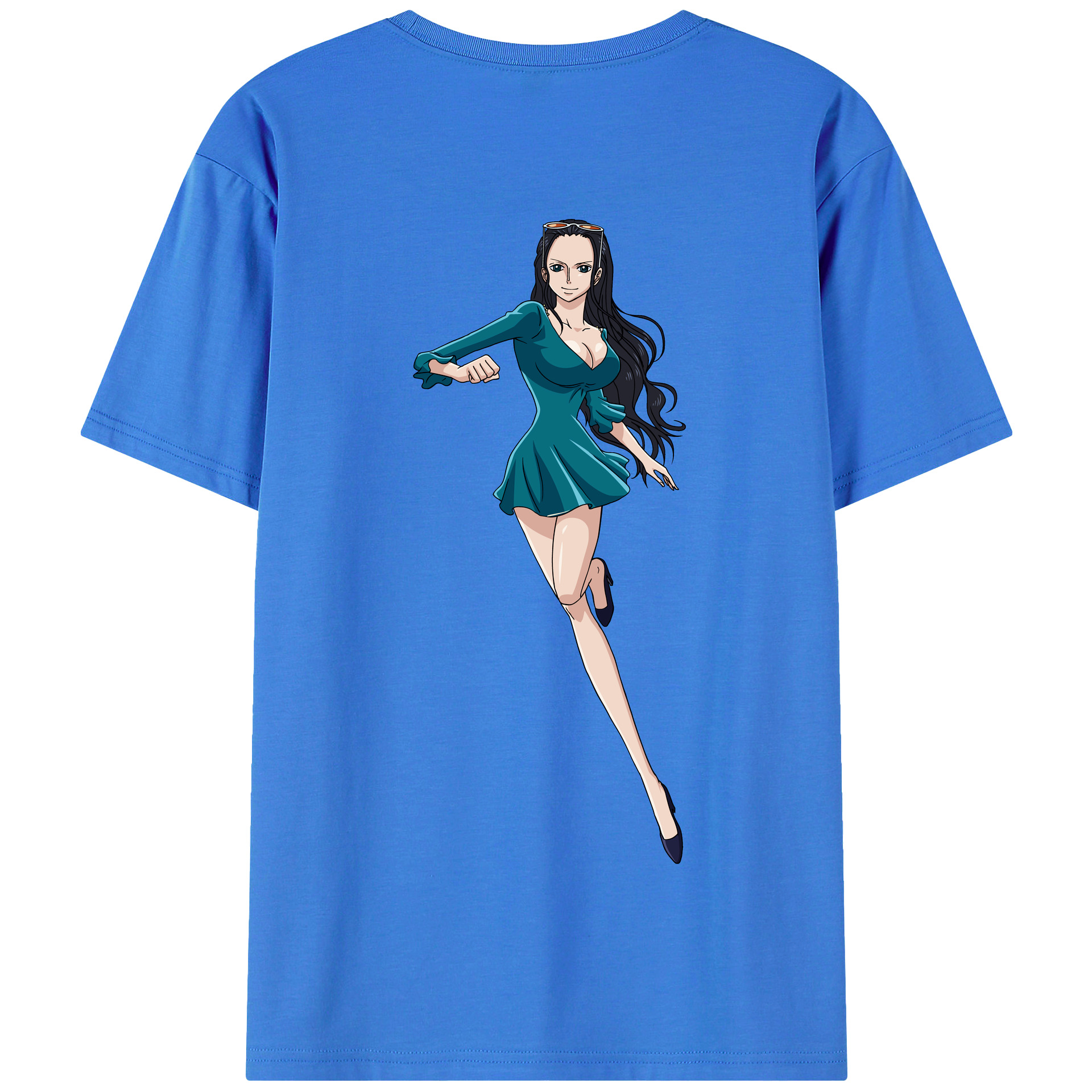 ワンピース ニコ・ロビン ONE PIECE Nico Robin 綿100％半袖Tシャツ（背面プリント）