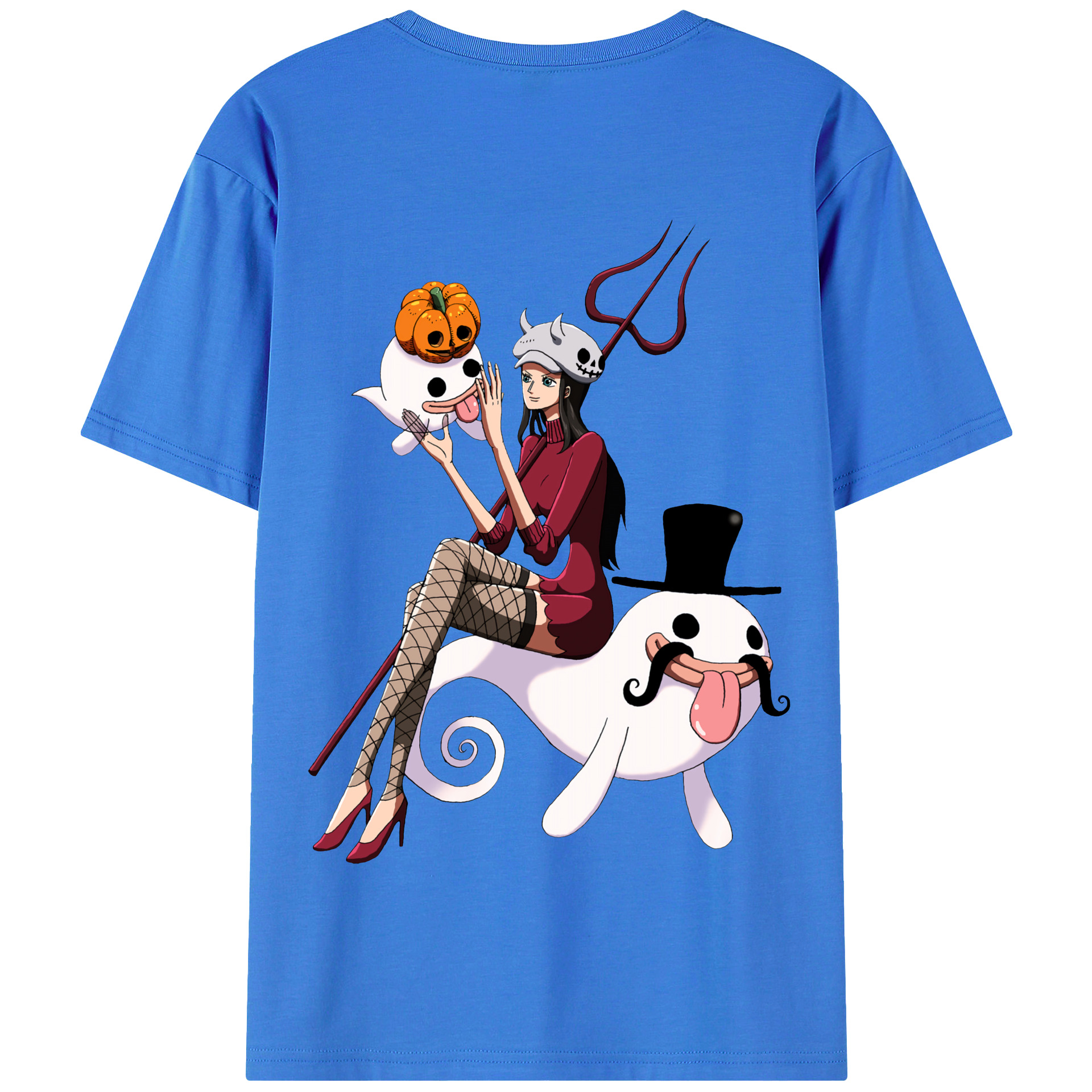 ワンピース ニコ・ロビン ONE PIECE Nico Robin 綿100％半袖Tシャツ（背面プリント）