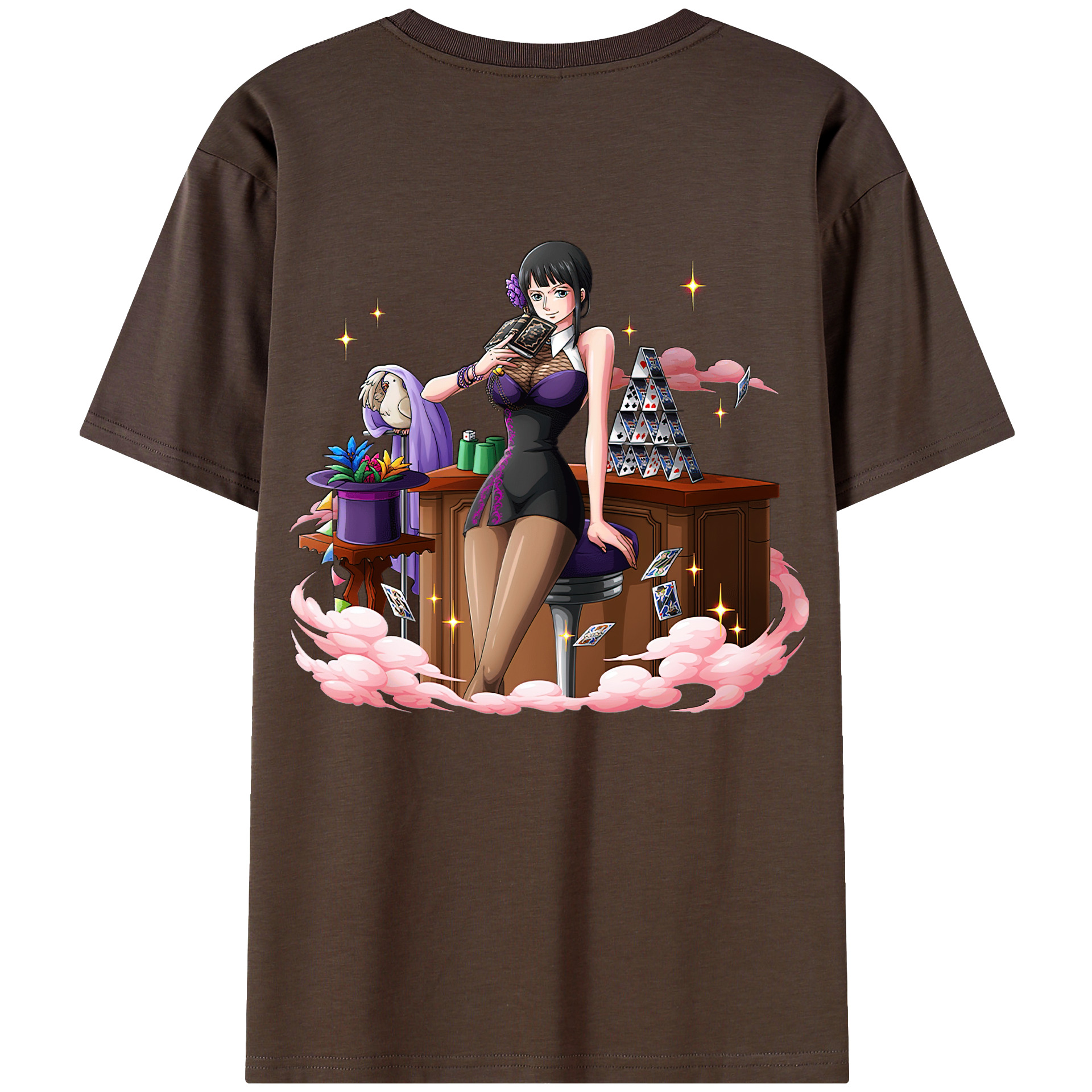 ワンピース ニコ・ロビン ONE PIECE Nico Robin 綿100％半袖Tシャツ（背面プリント）
