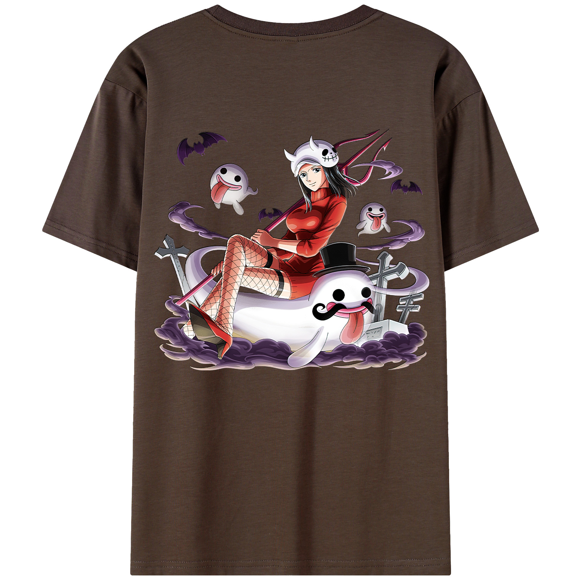 ワンピース ニコ・ロビン ONE PIECE Nico Robin 綿100％半袖Tシャツ（背面プリント）