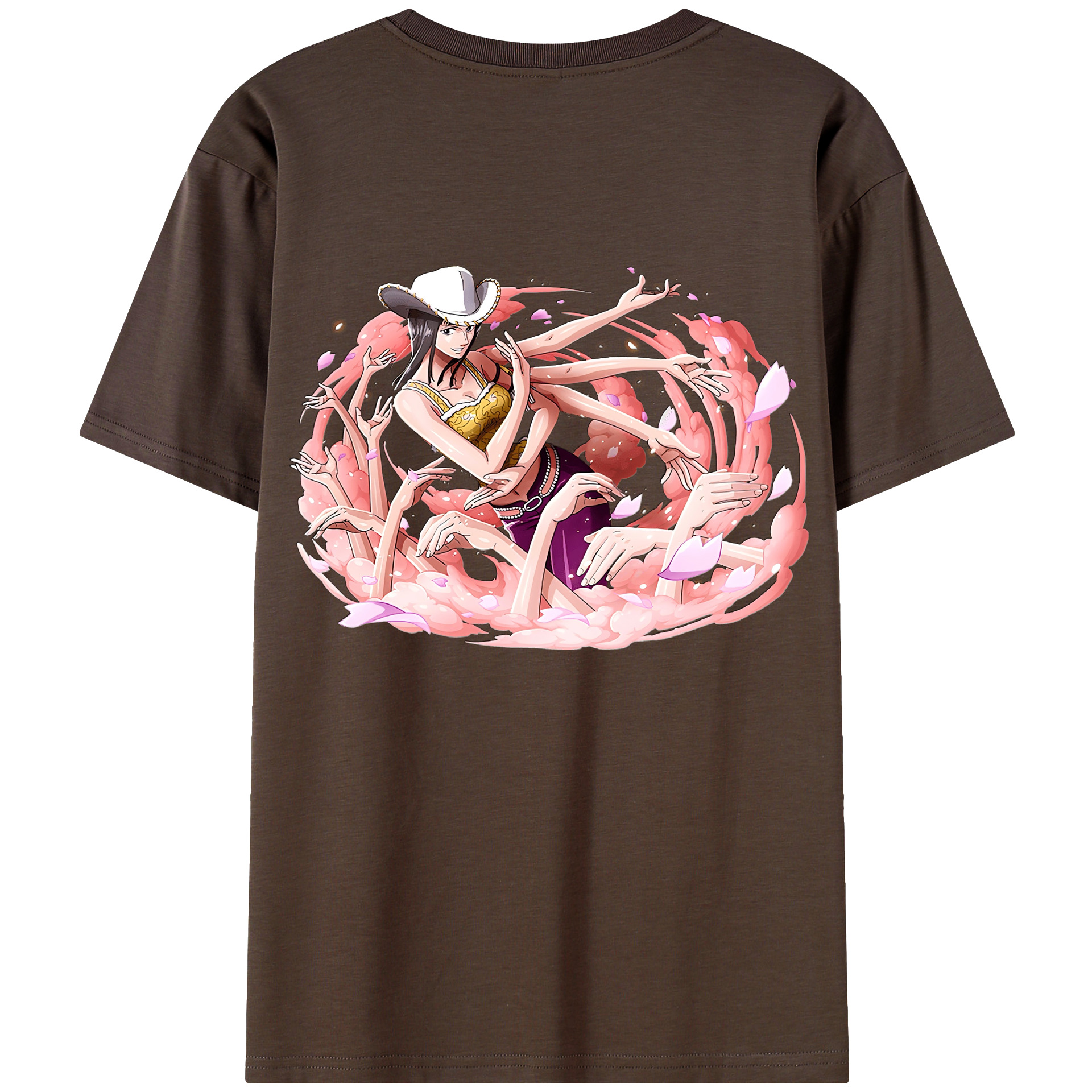 ワンピース ニコ・ロビン ONE PIECE Nico Robin 綿100％半袖Tシャツ（背面プリント）