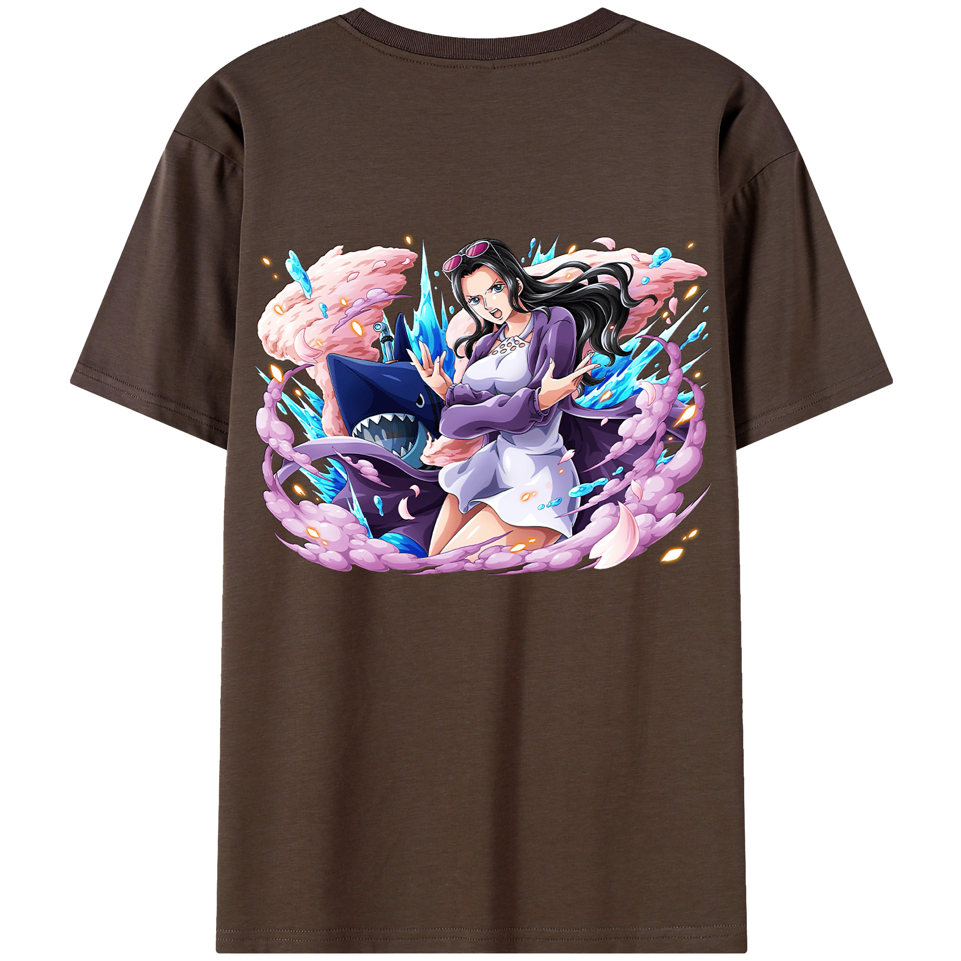 ワンピース ニコ・ロビン ONE PIECE Nico Robin 綿100％半袖Tシャツ（背面プリント）