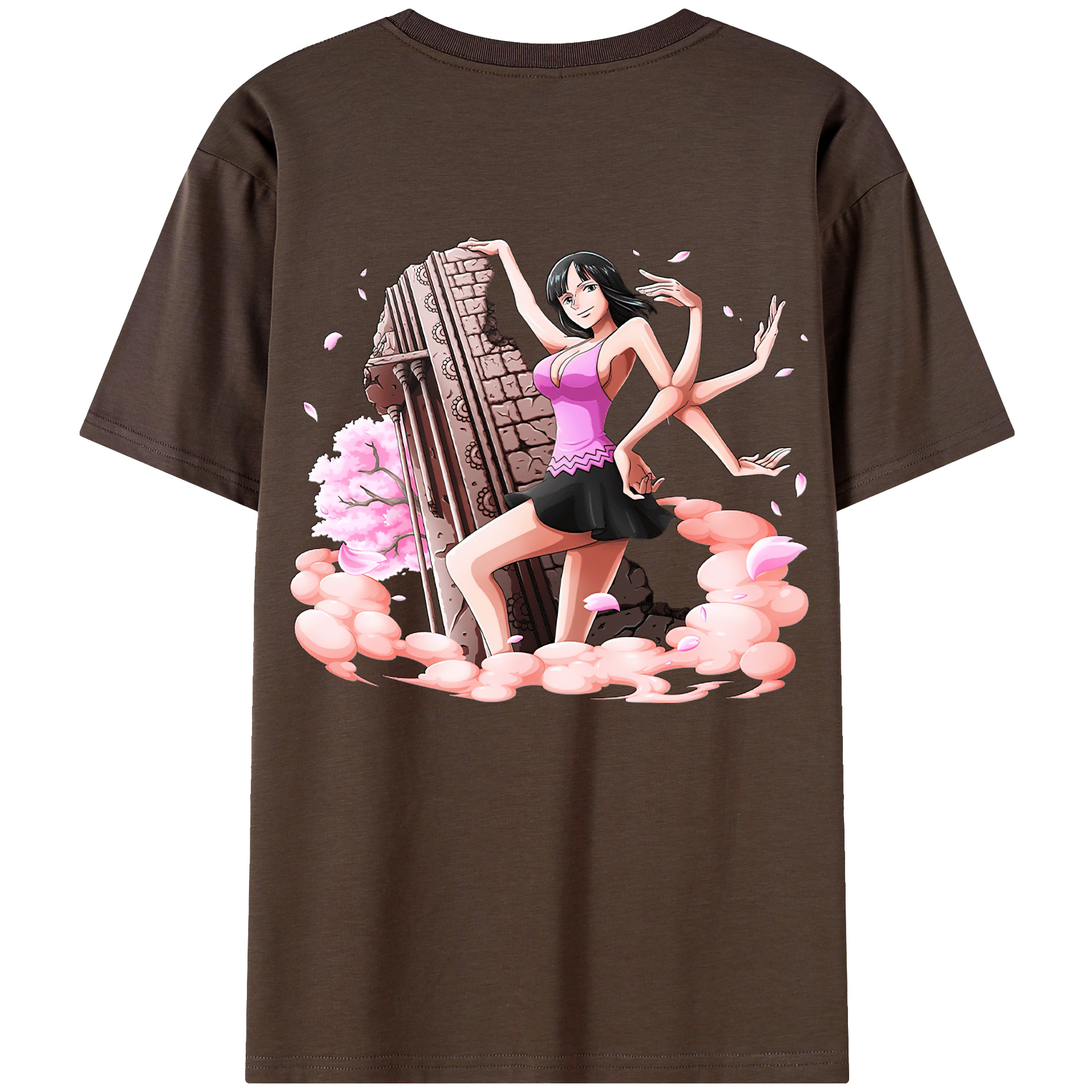 ワンピース ニコ・ロビン ONE PIECE Nico Robin 綿100％半袖Tシャツ（背面プリント）