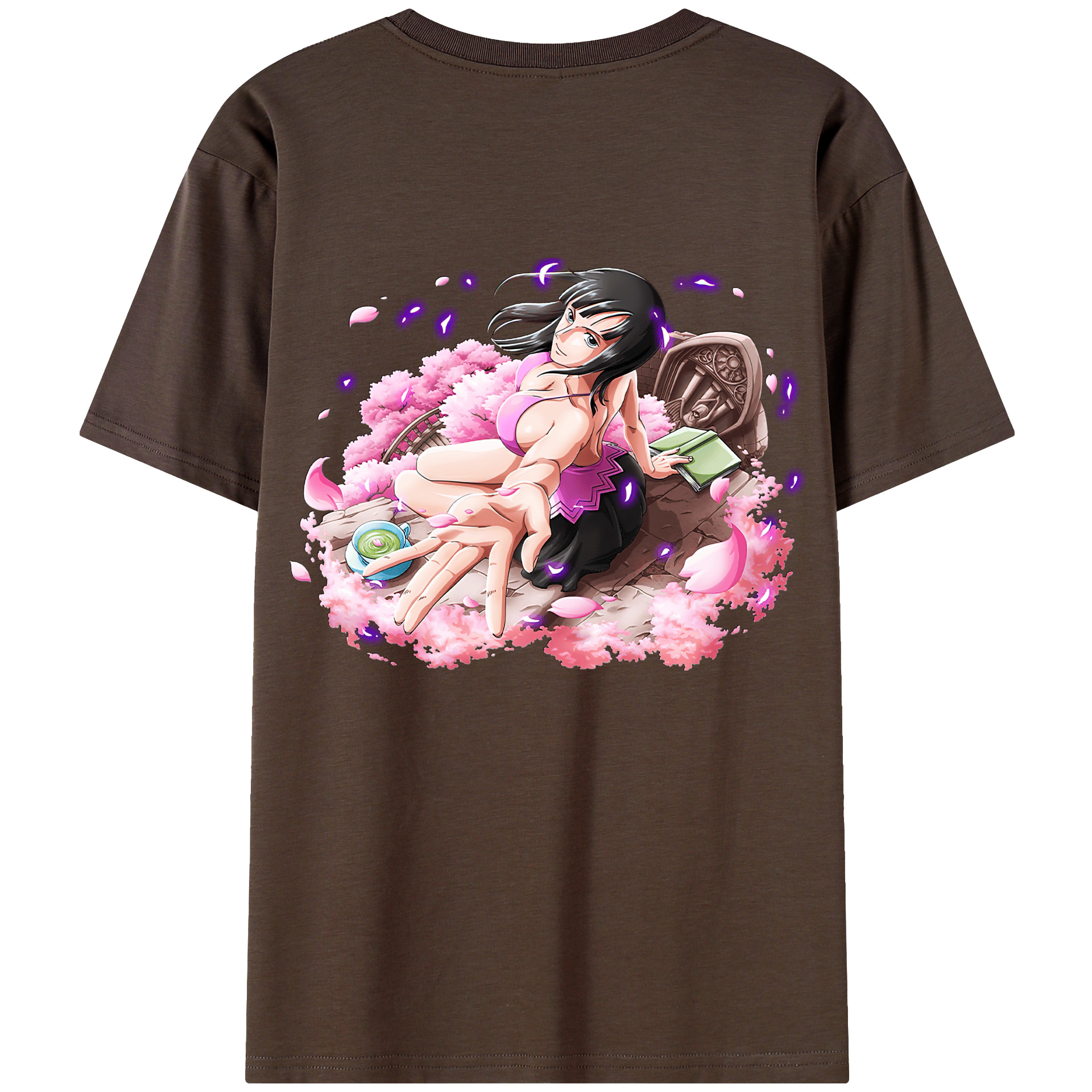 ワンピース ニコ・ロビン ONE PIECE Nico Robin 綿100％半袖Tシャツ（背面プリント）
