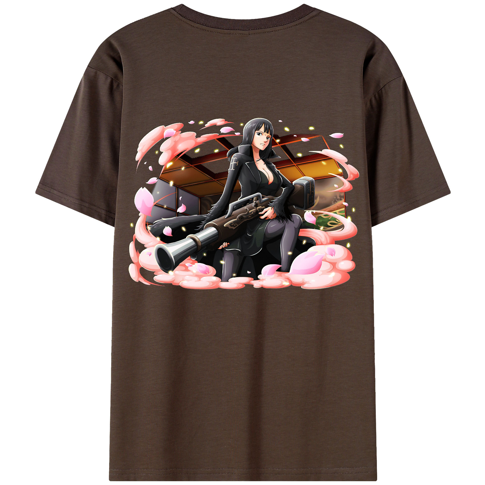 ワンピース ニコ・ロビン ONE PIECE Nico Robin 綿100％半袖Tシャツ（背面プリント）