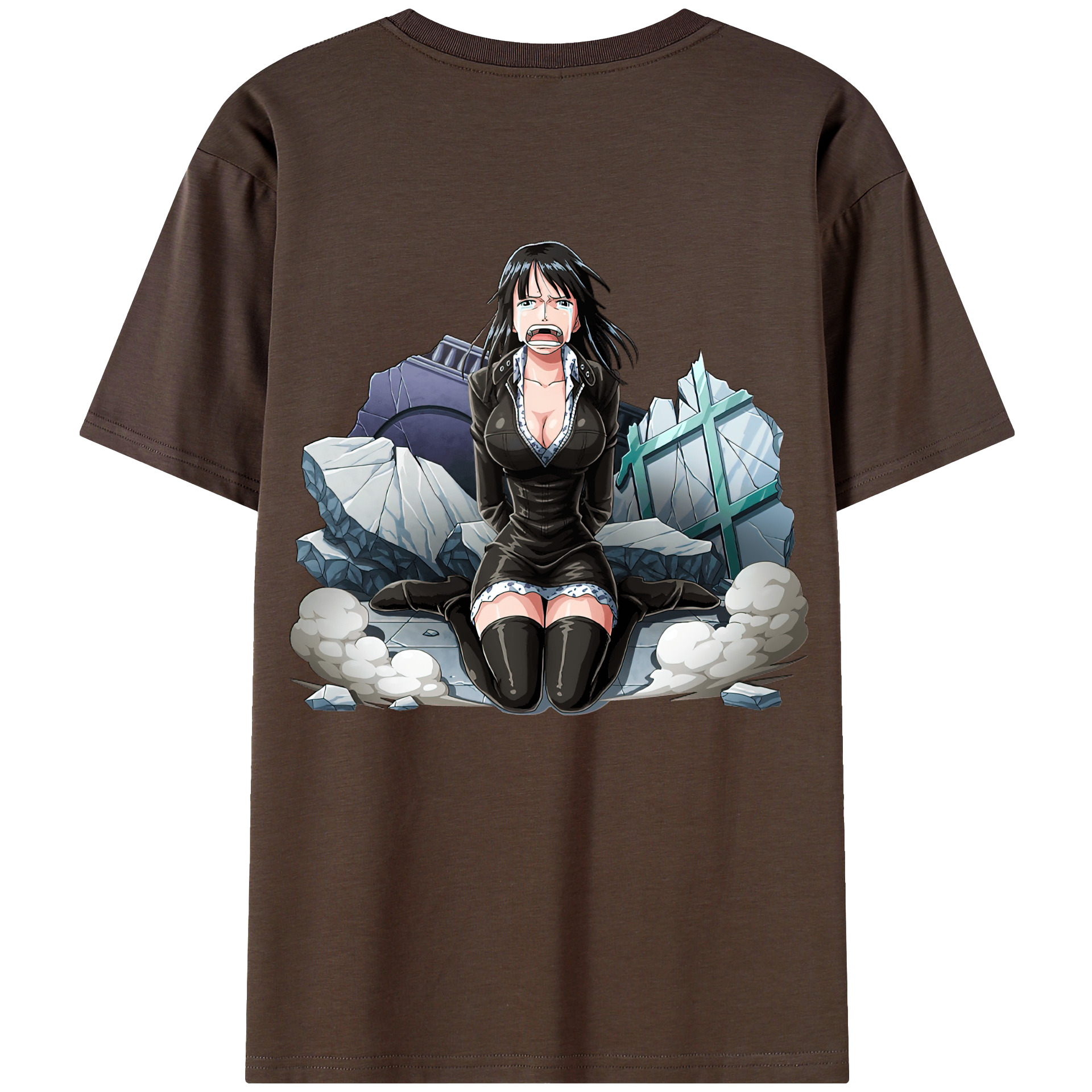 ワンピース ニコ・ロビン ONE PIECE Nico Robin 綿100％半袖Tシャツ（背面プリント）