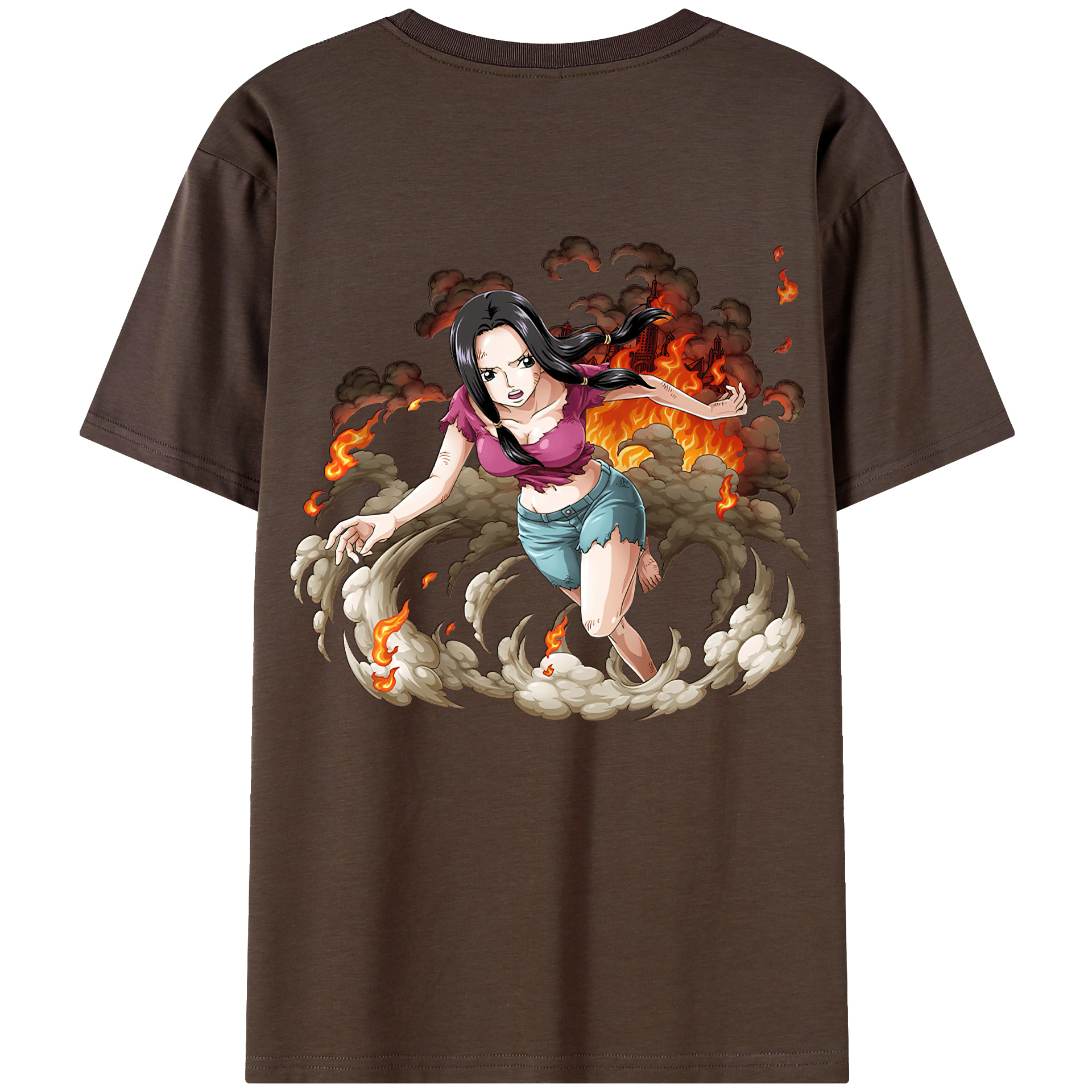 ワンピース ニコ・ロビン ONE PIECE Nico Robin 綿100％半袖Tシャツ（背面プリント）