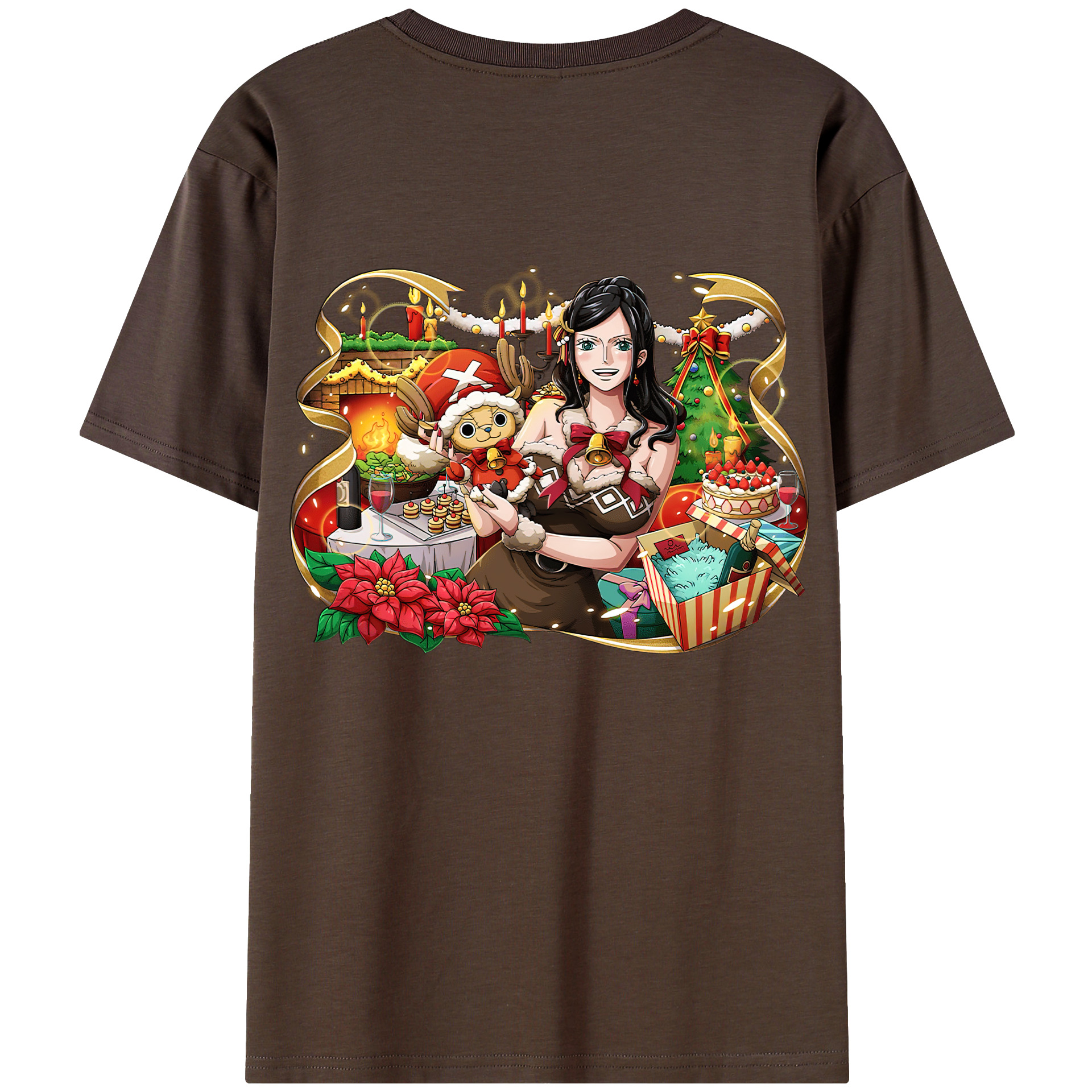 ワンピース ニコ・ロビン ONE PIECE Nico Robin 綿100％半袖Tシャツ（背面プリント）