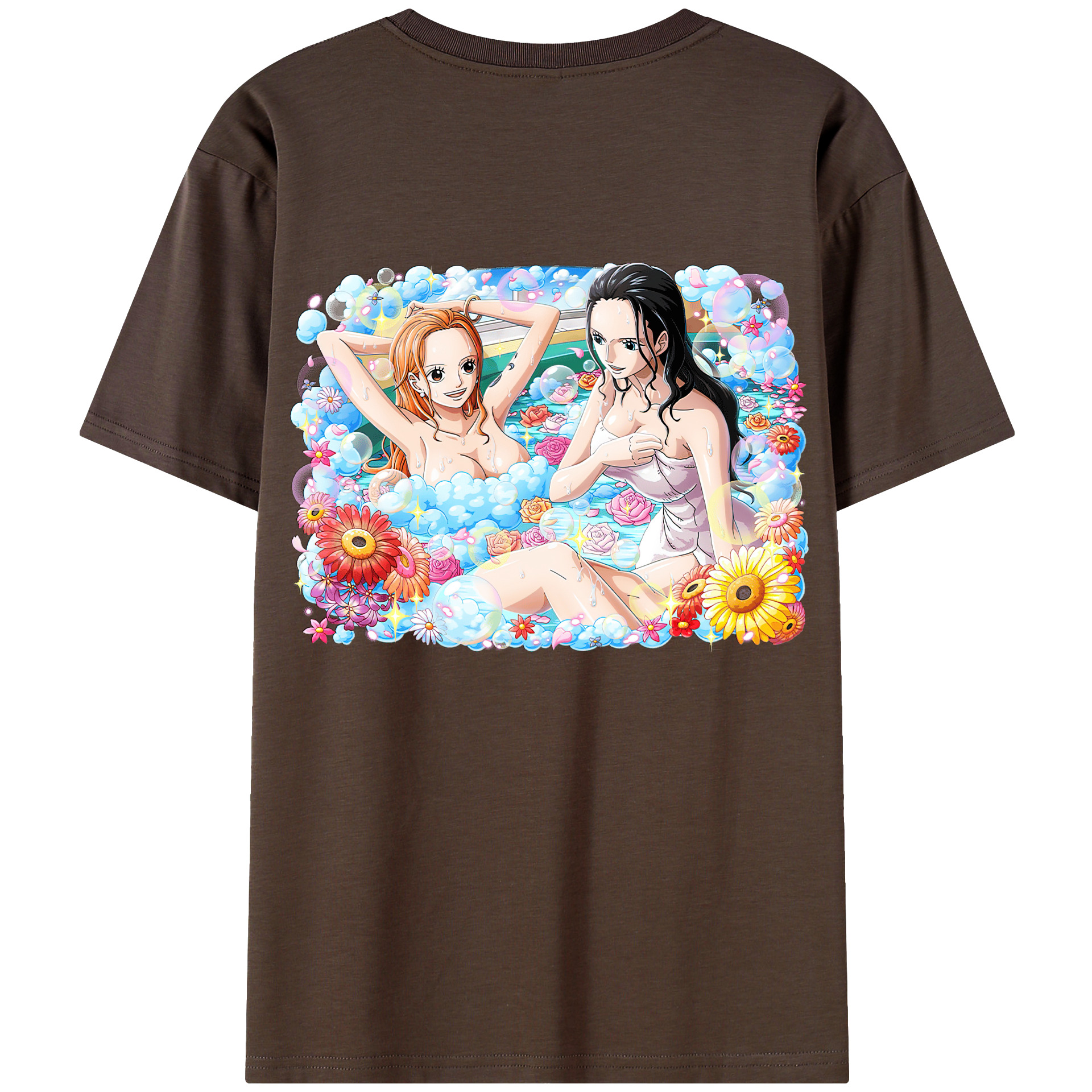 ワンピース ニコ・ロビン ONE PIECE Nico Robin 綿100％半袖Tシャツ（背面プリント）