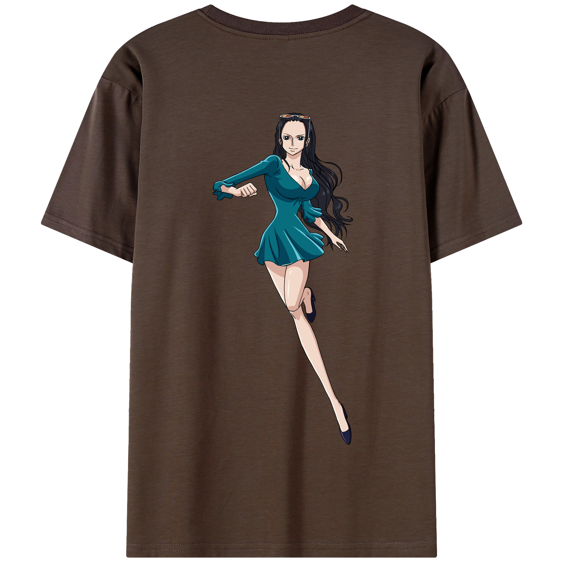 ワンピース ニコ・ロビン ONE PIECE Nico Robin 綿100％半袖Tシャツ（背面プリント）