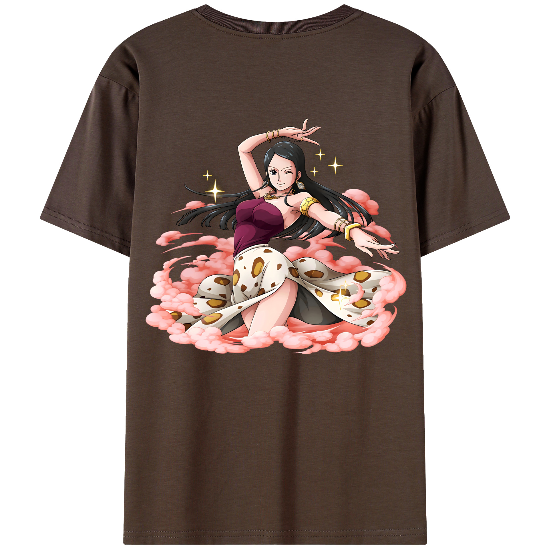 ワンピース ニコ・ロビン ONE PIECE Nico Robin 綿100％半袖Tシャツ（背面プリント）