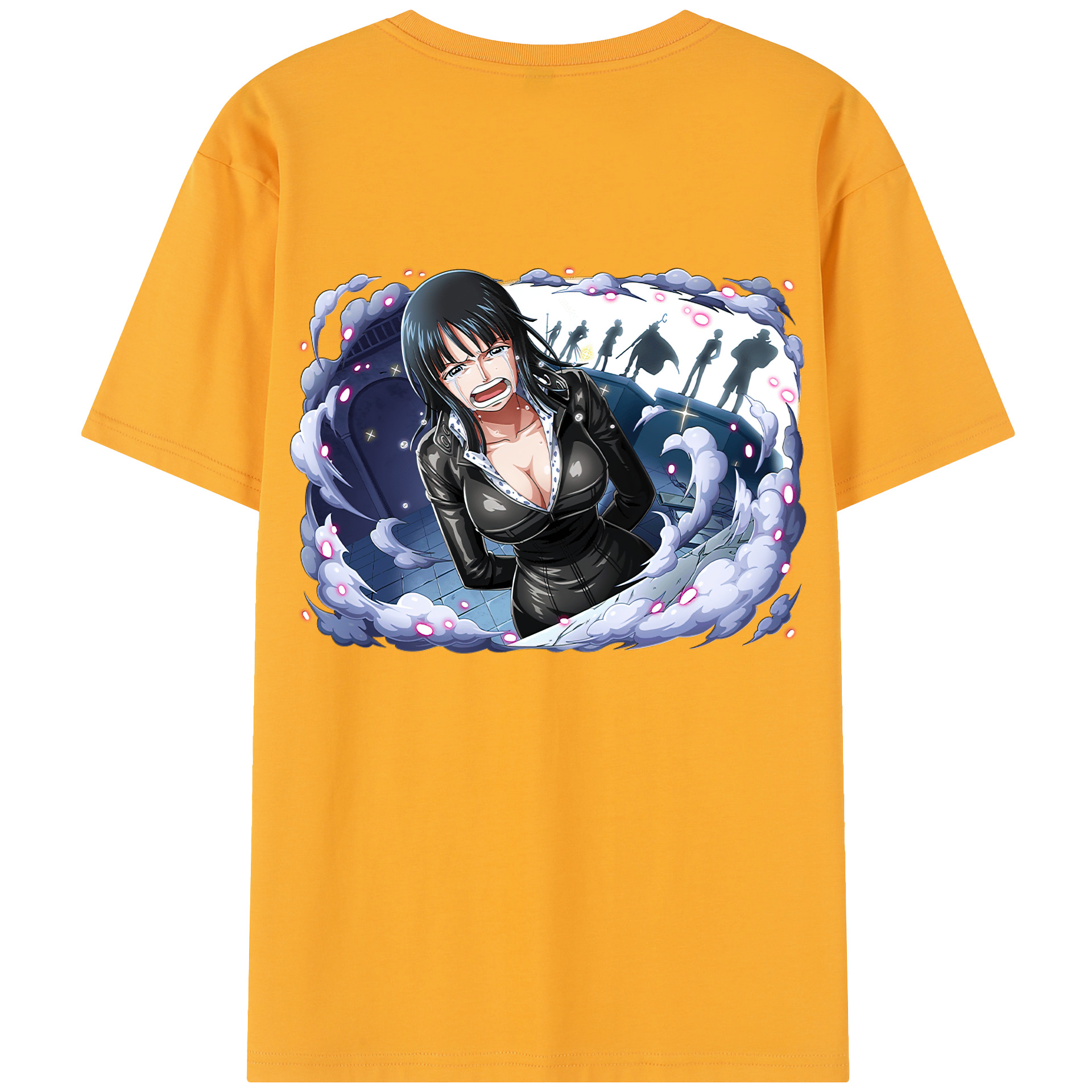 ワンピース ニコ・ロビン ONE PIECE Nico Robin 綿100％半袖Tシャツ（背面プリント）