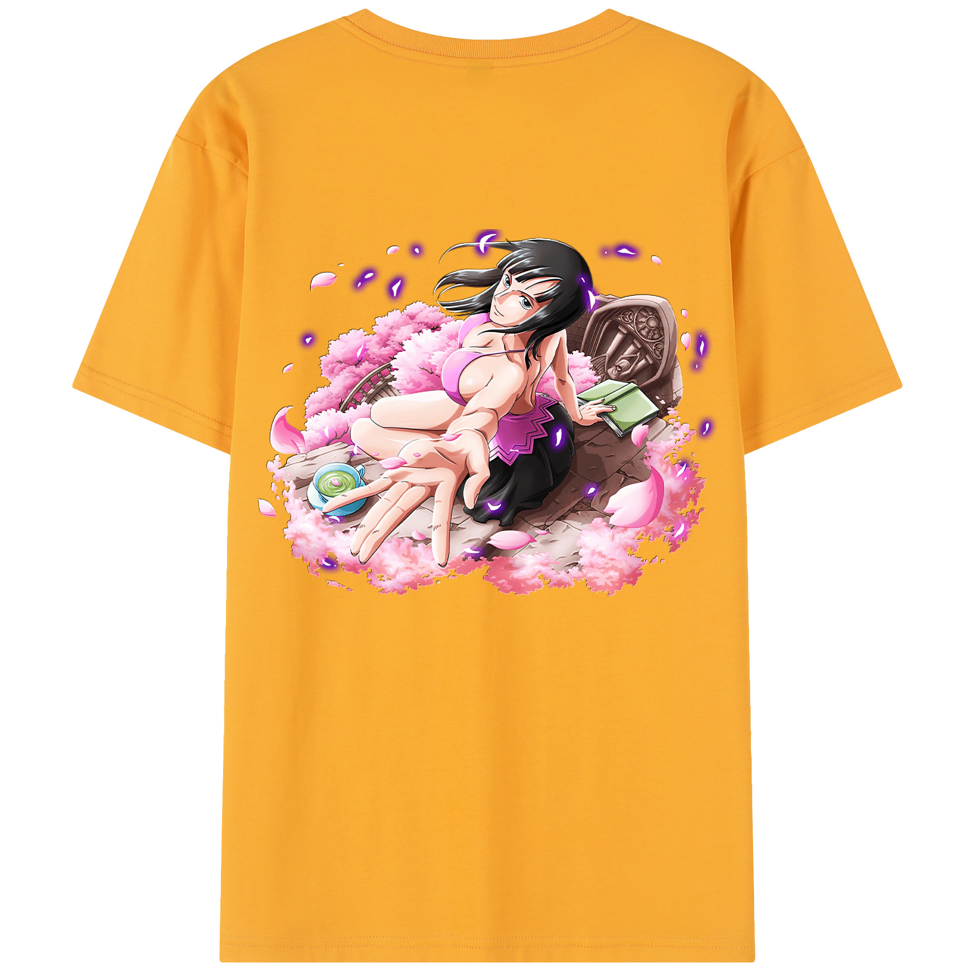ワンピース ニコ・ロビン ONE PIECE Nico Robin 綿100％半袖Tシャツ（背面プリント）