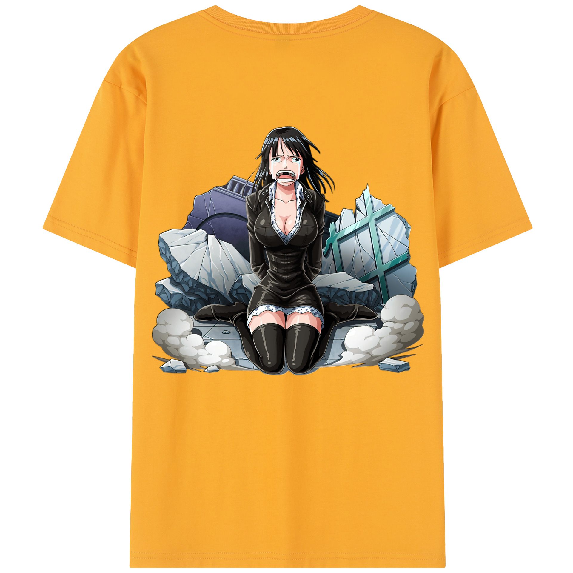 ワンピース ニコ・ロビン ONE PIECE Nico Robin 綿100％半袖Tシャツ（背面プリント）
