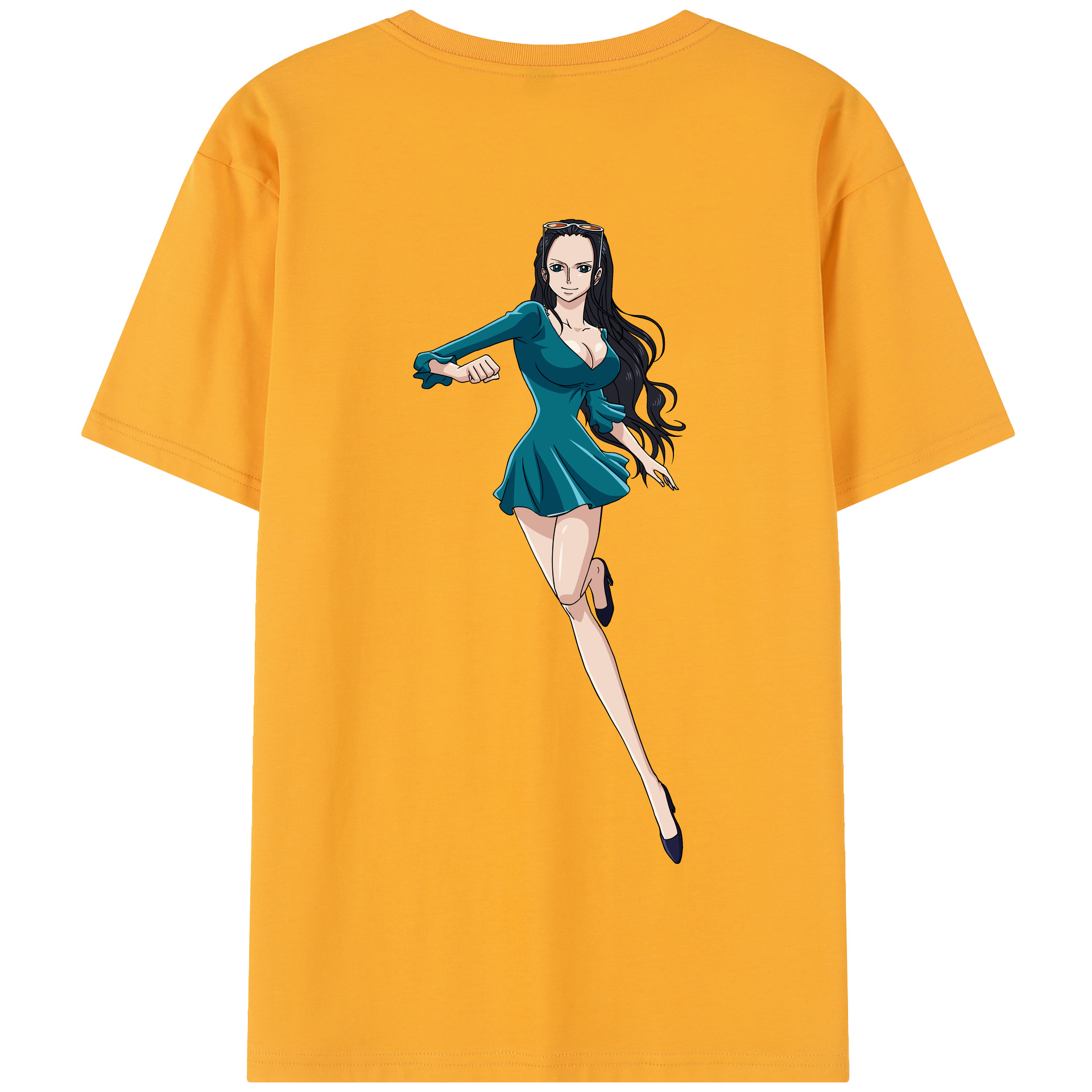 ワンピース ニコ・ロビン ONE PIECE Nico Robin 綿100％半袖Tシャツ（背面プリント）