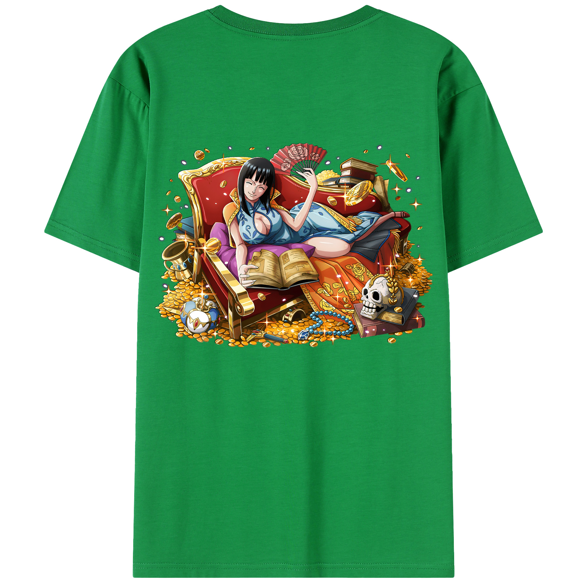 ワンピース ニコ・ロビン ONE PIECE Nico Robin 綿100％半袖Tシャツ（背面プリント）