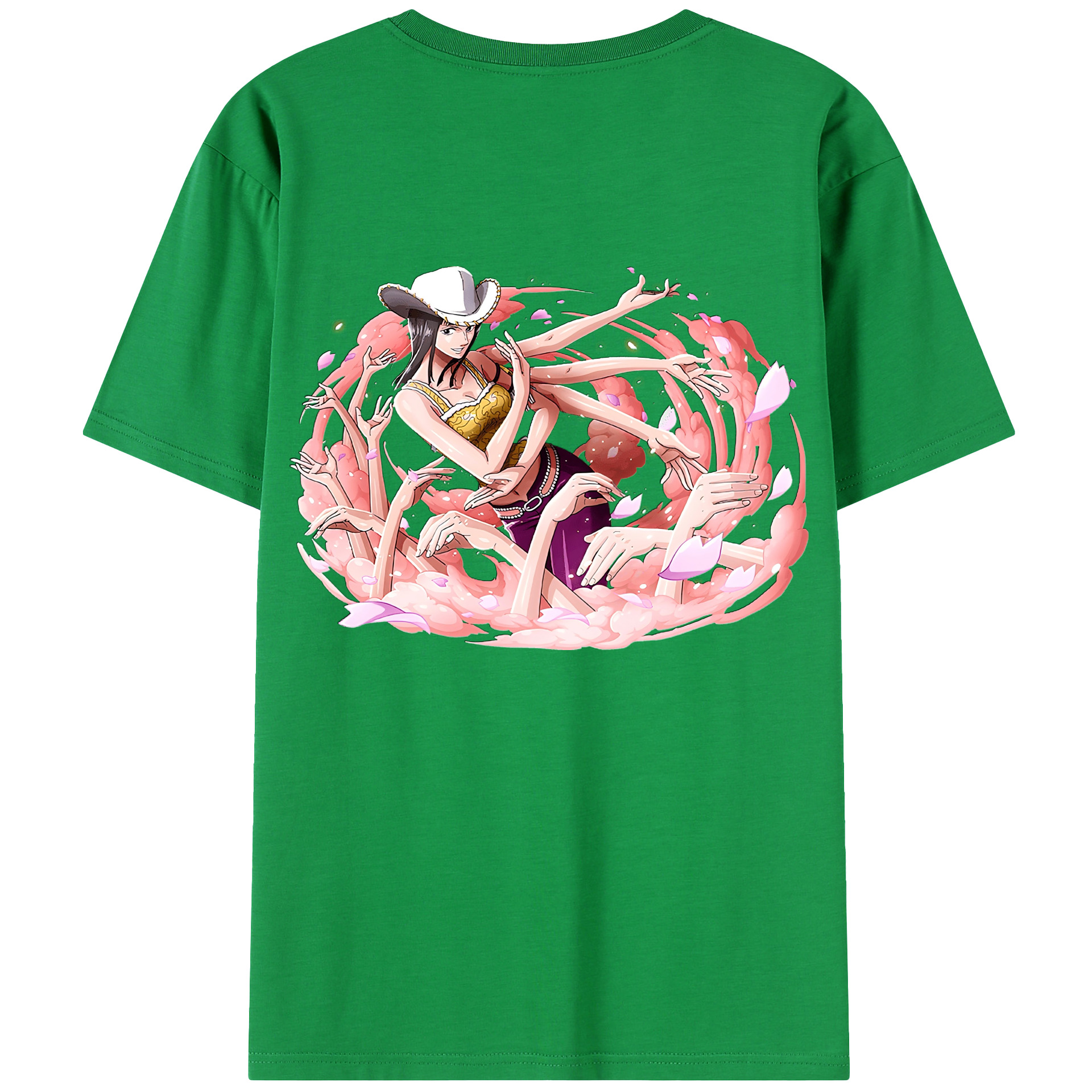 ワンピース ニコ・ロビン ONE PIECE Nico Robin 綿100％半袖Tシャツ（背面プリント）