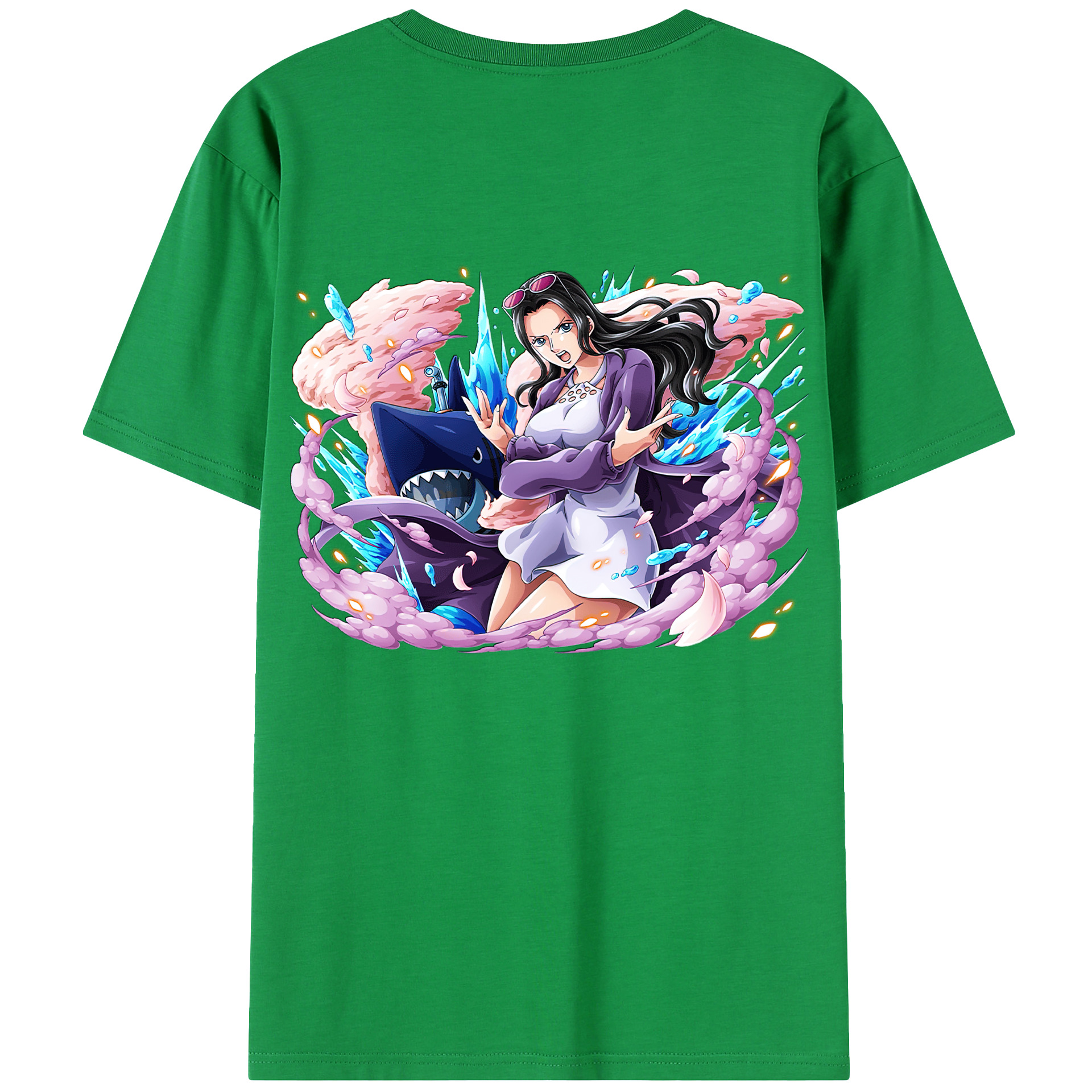 ワンピース ニコ・ロビン ONE PIECE Nico Robin 綿100％半袖Tシャツ（背面プリント）