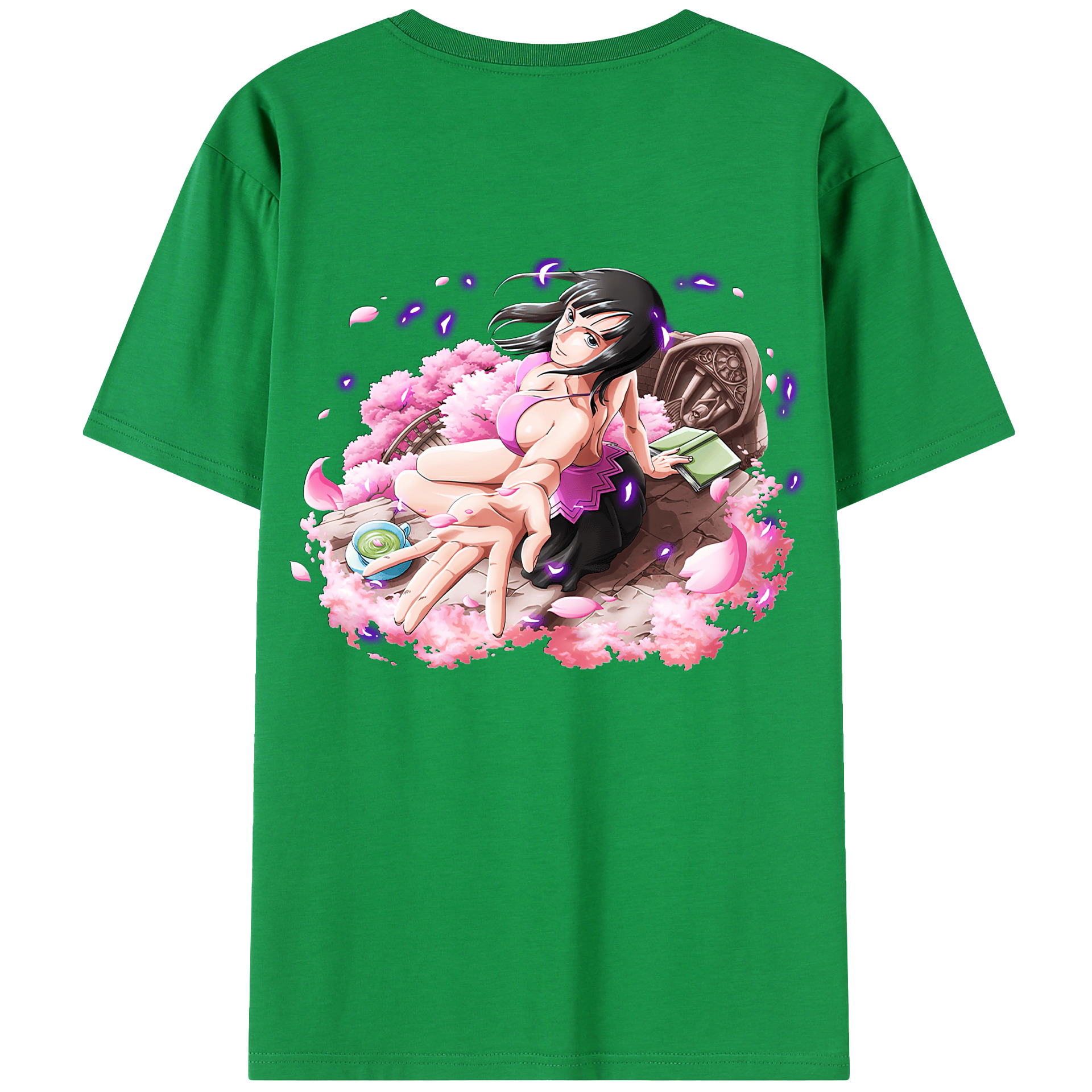 ワンピース ニコ・ロビン ONE PIECE Nico Robin 綿100％半袖Tシャツ（背面プリント）